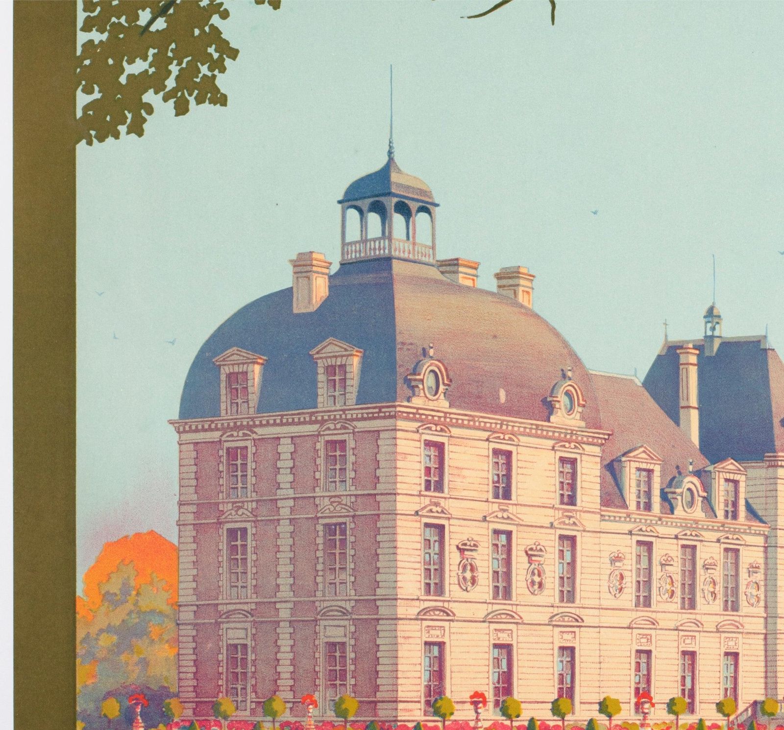 Cheverny C1926 French Railway Travel Advertising Poster, Contant Duval photo 1656.0