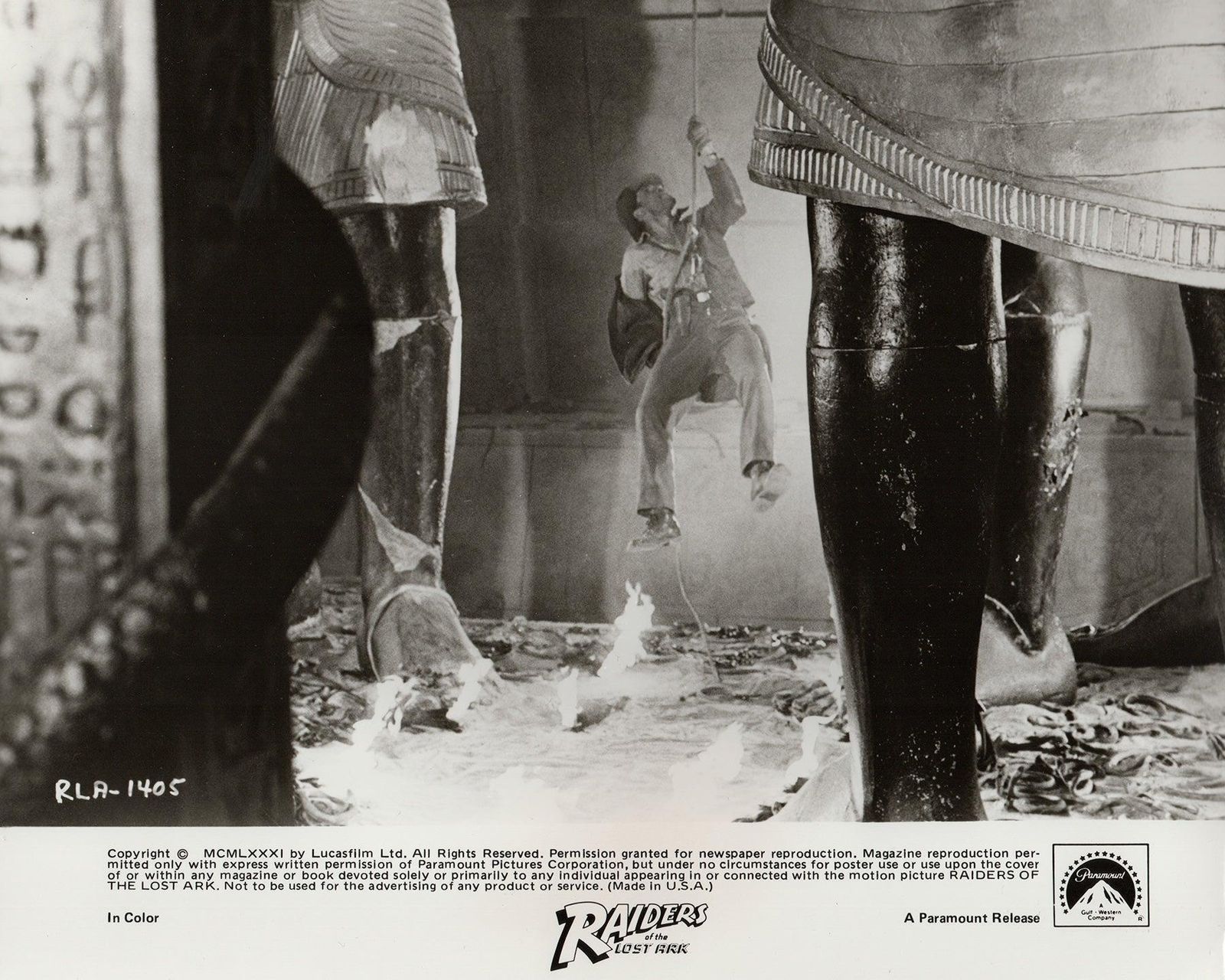 Photo de presse Raiders Of The Lost Ark 1981, encadrée photo vinterior