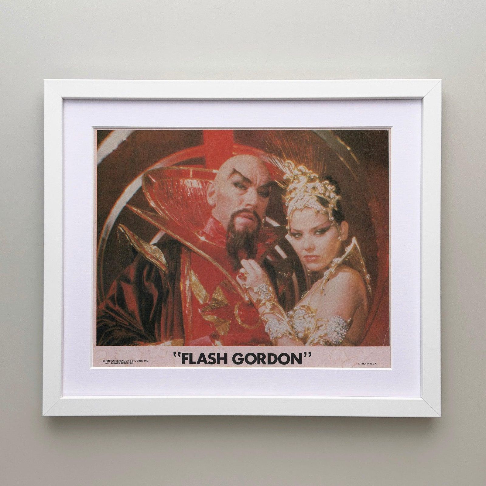 Carte de lobby Flash Gordon 1980, encadrée photo for sale