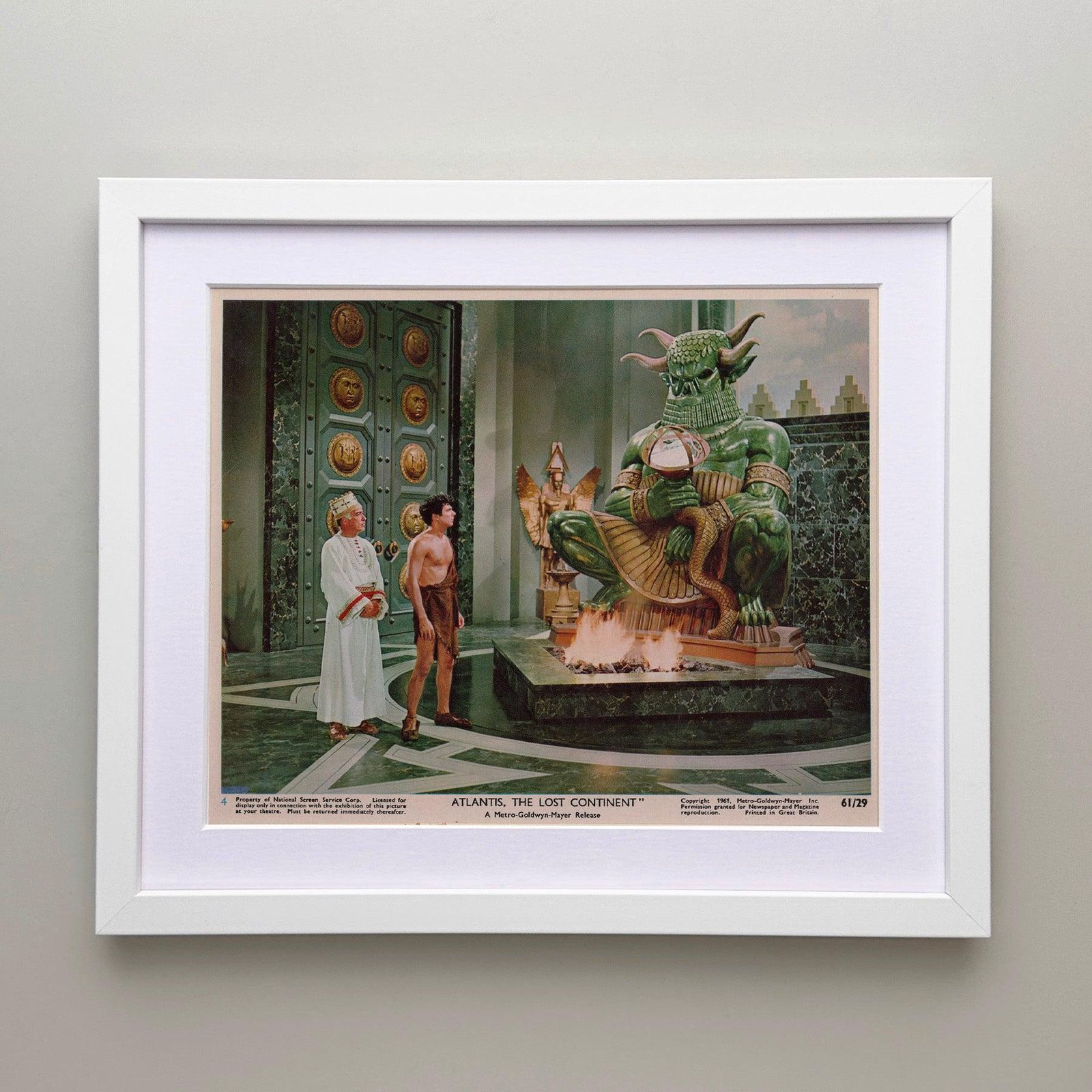 Lobby Card encadrée, Atlantis The Lost Continent, 1961 photo for sale