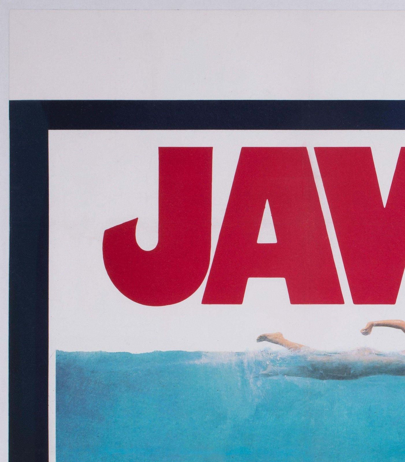 Jaws 1975 Uk Quad Film Poster, Roger Kastel photo for sale