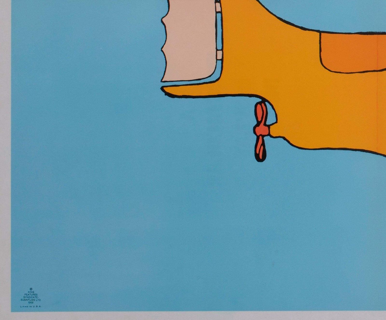 Yellow Submarine 1968 Capitol Records Poster, Heinz Edelmann photo vinterior
