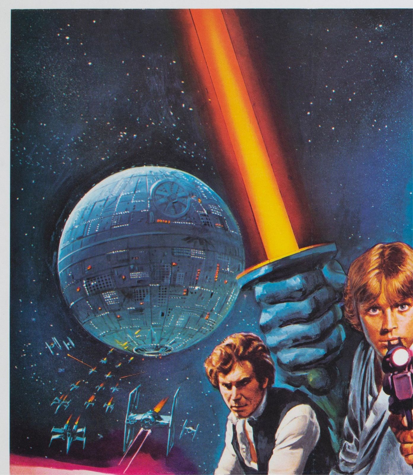 Star Wars 1977 Uk Quad Style C Oscars Film Poster, Tom Chantrell photo for sale