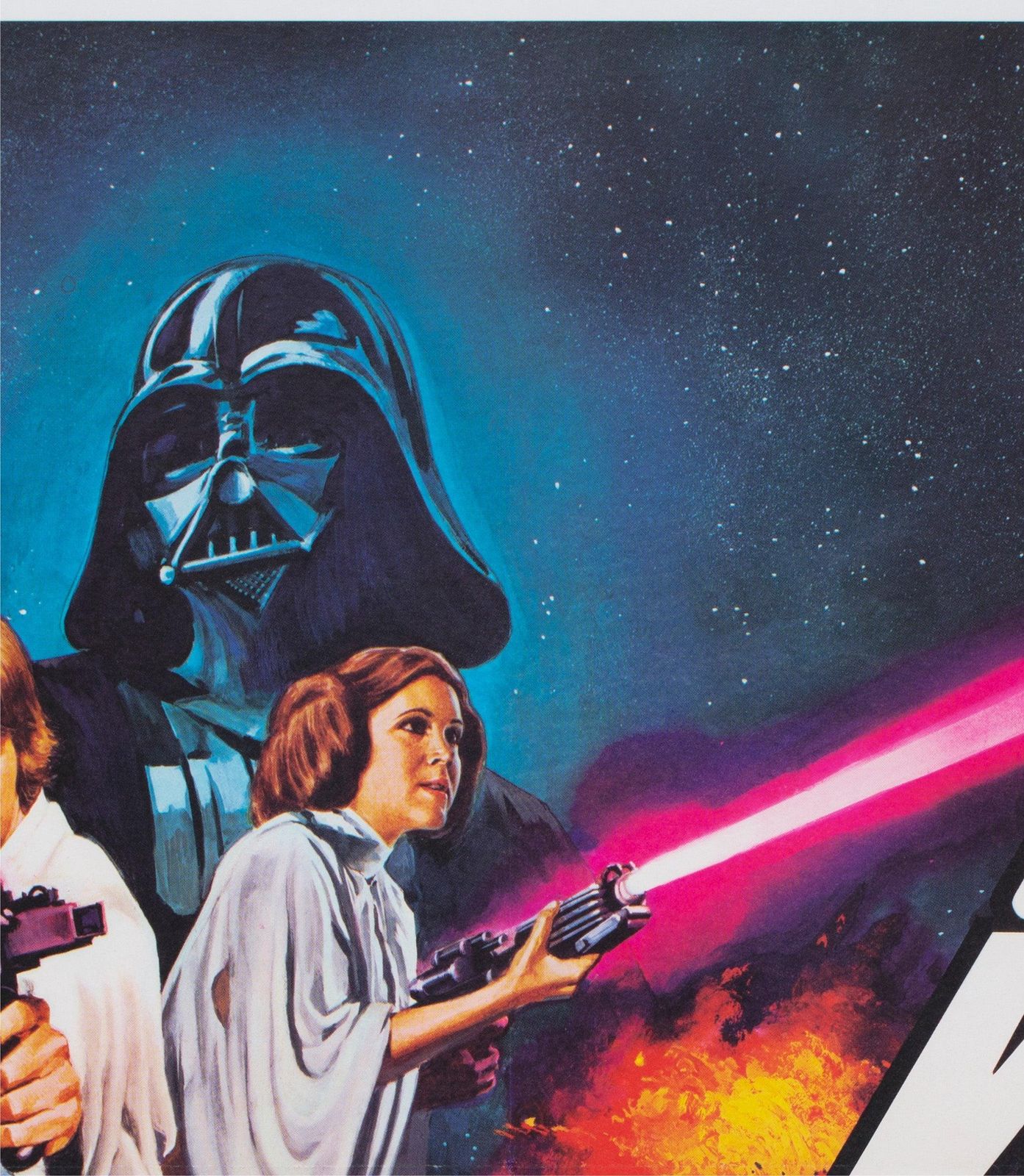 Star Wars 1977 Uk Quad Style C Oscars Film Poster, Tom Chantrell photo Art
