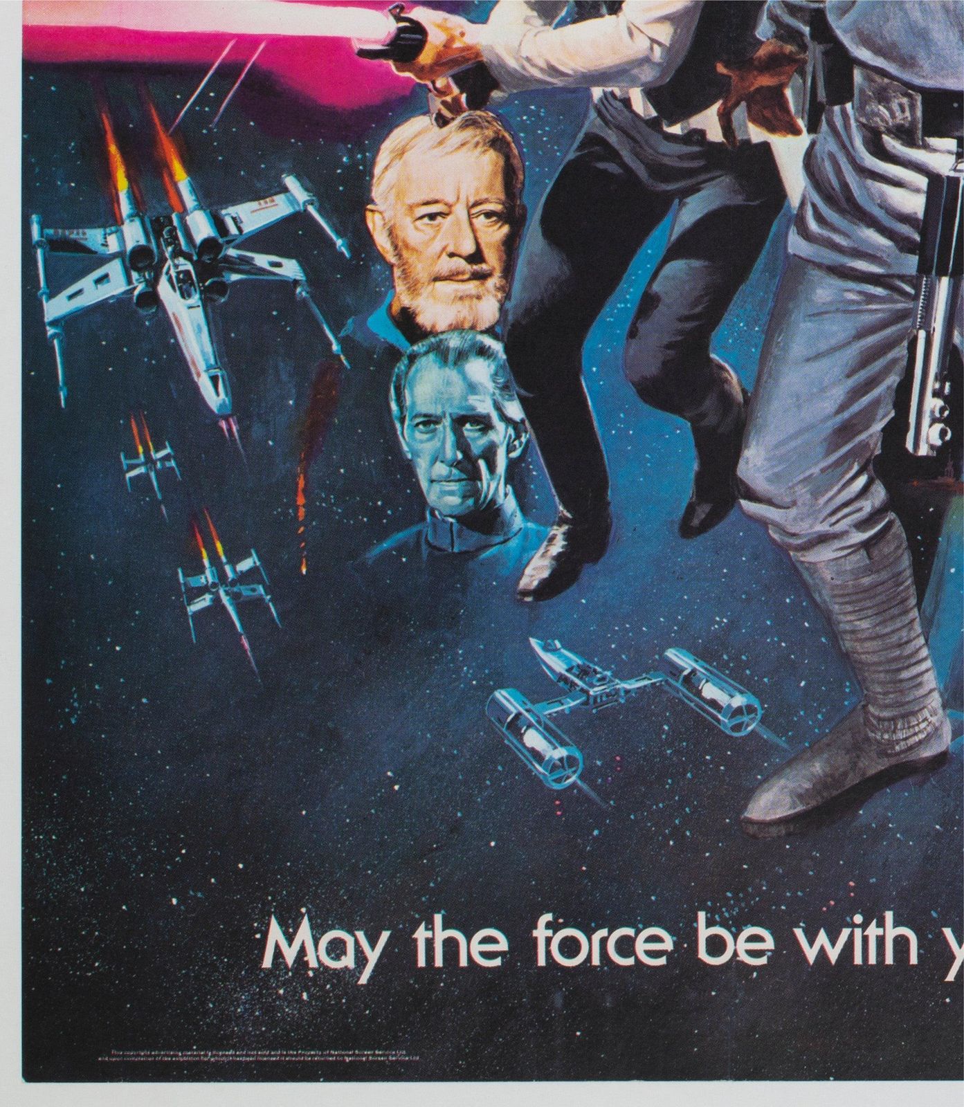 Star Wars 1977 Uk Quad Style C Oscars Film Poster, Tom Chantrell photo vinterior