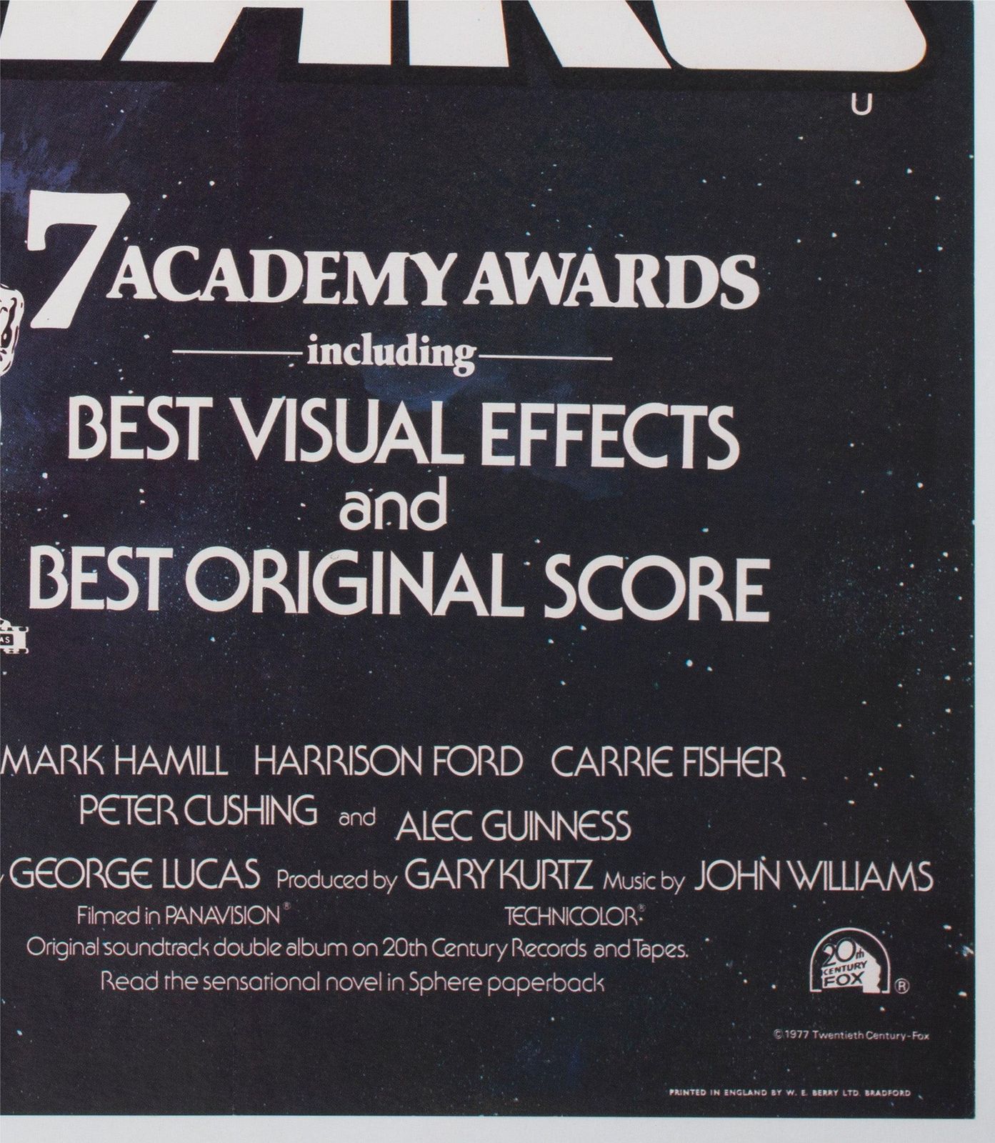Star Wars 1977 Uk Quad Style C Oscars Film Poster, Tom Chantrell photo vintage