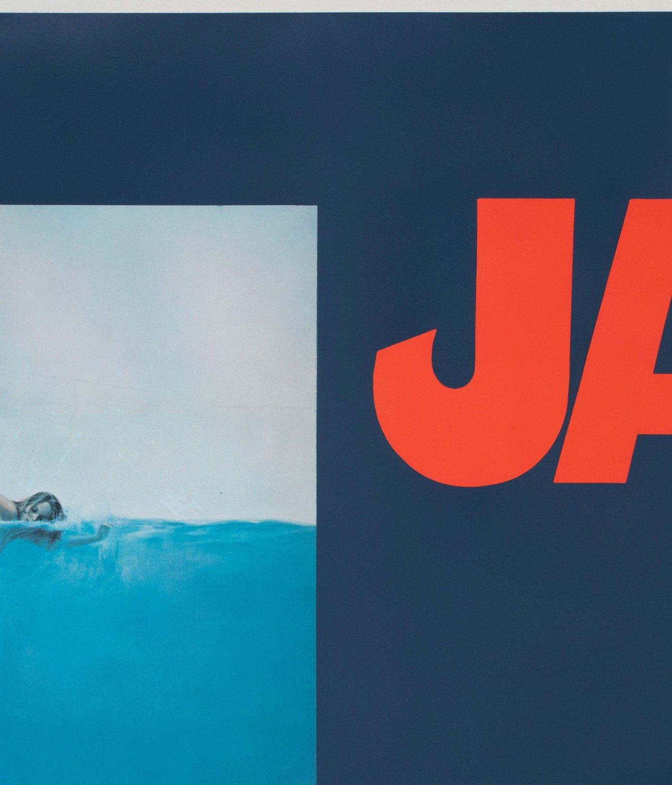 Affiche de film Jaws 1975 format Subway US, Advance sans date, Roger Kastel photo Art