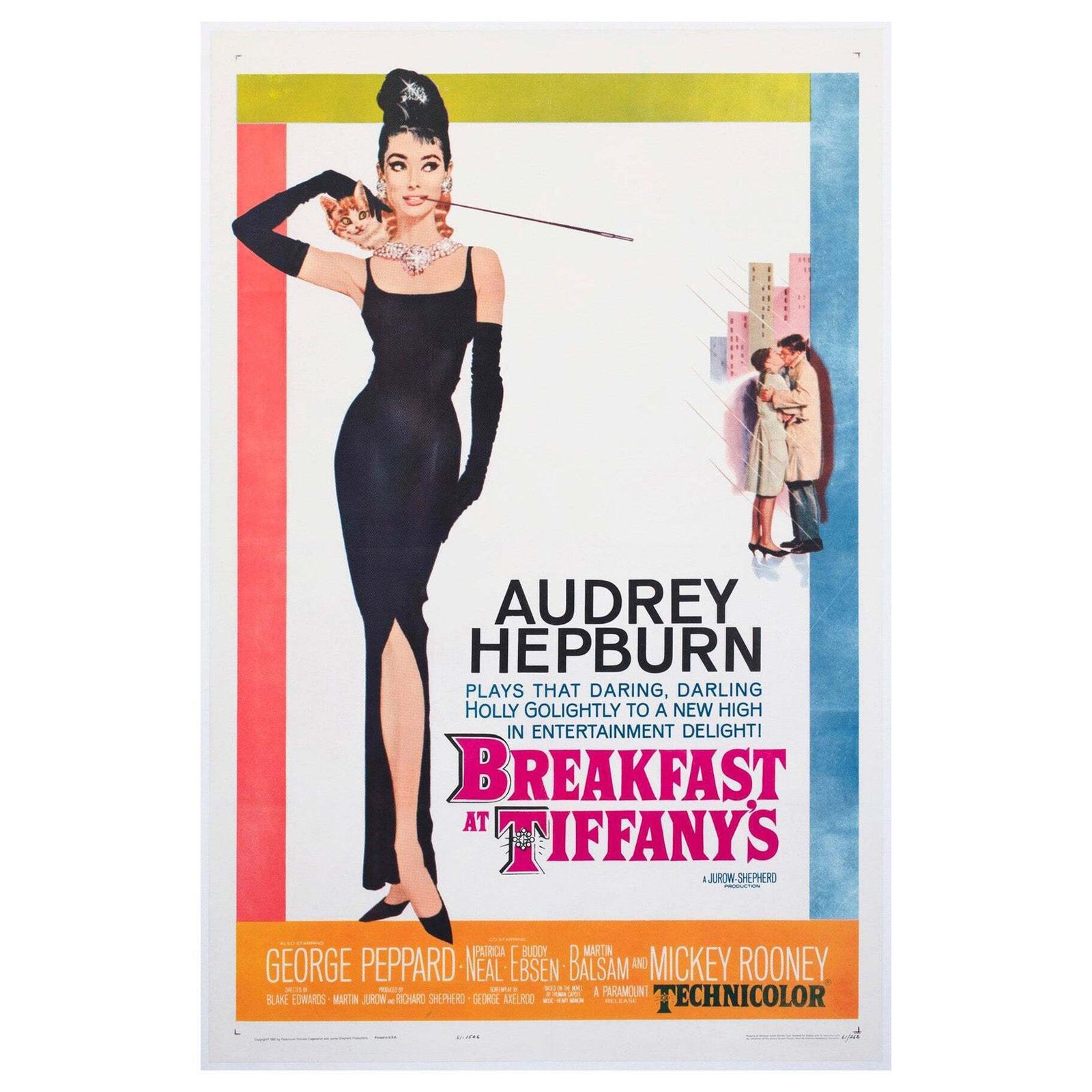 Breakfast At Tiffany's 1961 Us 1 Sheet Film Poster, Robert Mcginnis