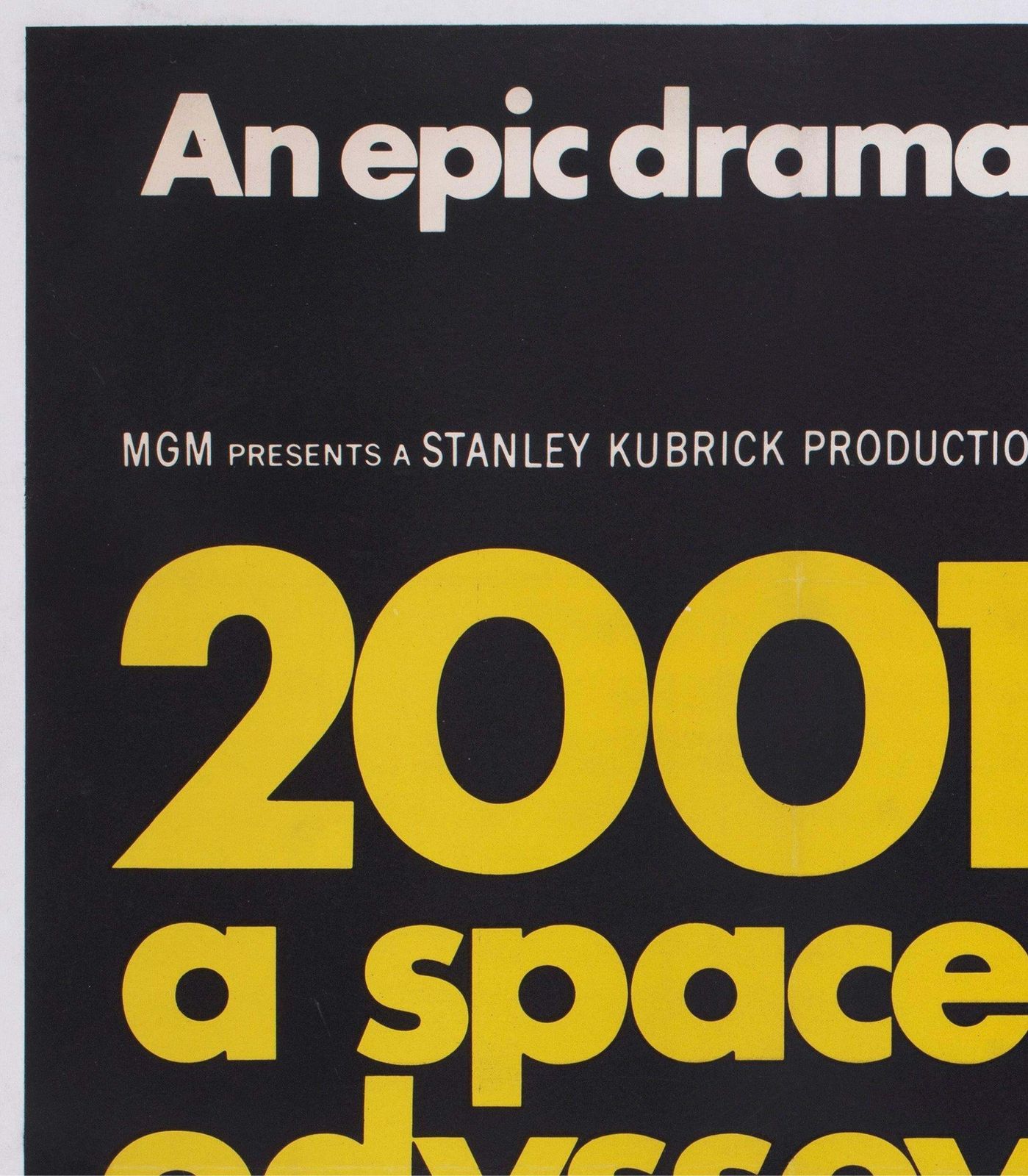 2001 A Space Odyssey 1968 Uk Quad Film Movie Poster Style B, Bob Mccall photo for sale