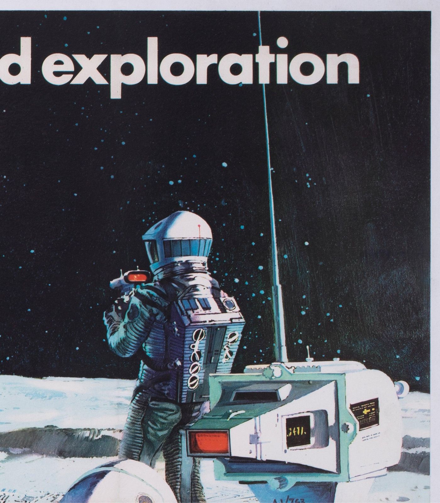 2001 A Space Odyssey 1968 Uk Quad Film Movie Poster Style B, Bob Mccall photo 2600.0