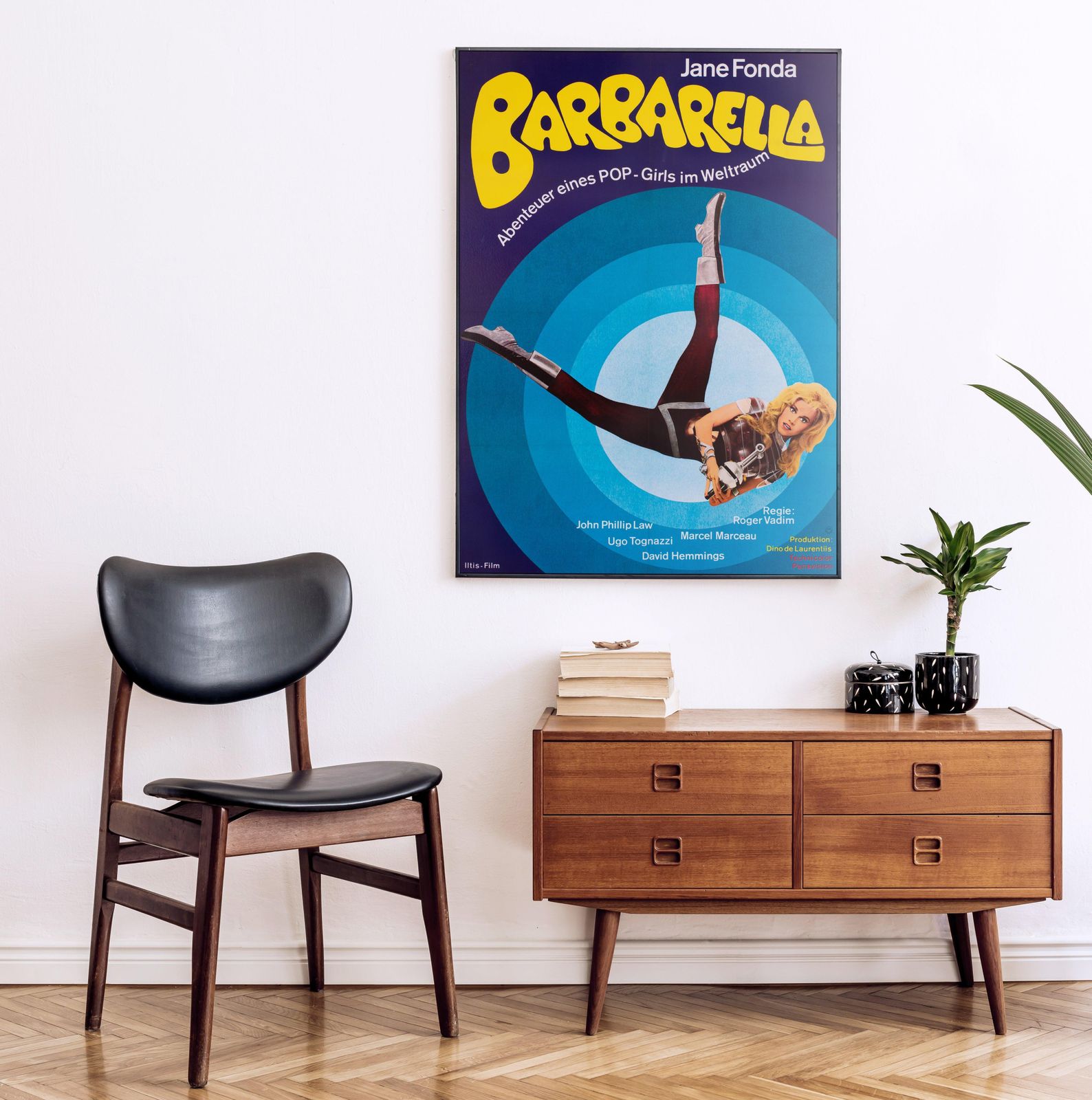 Affiche de cinéma allemande Barbarella R1973, 1 feuille photo furniture