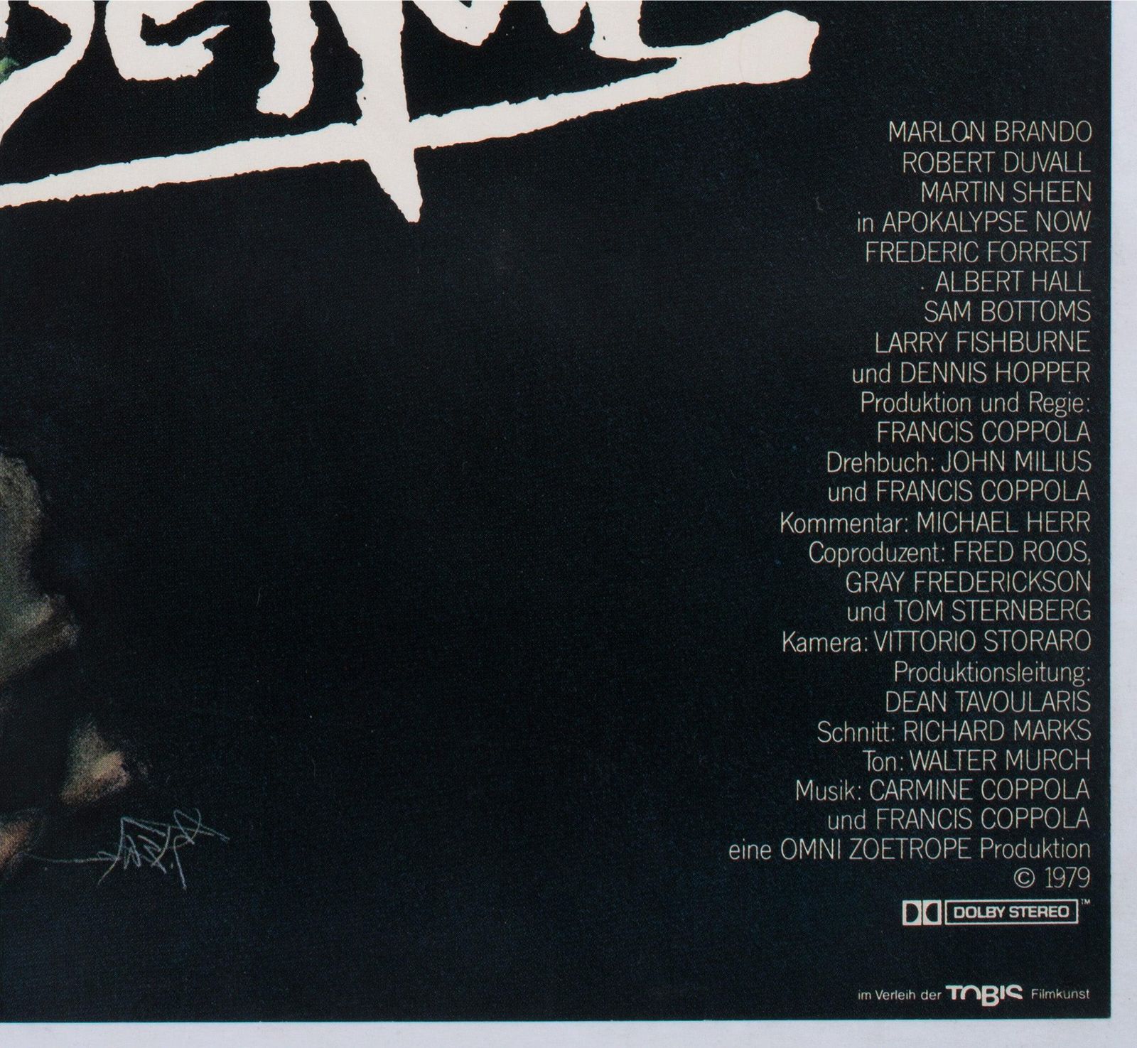 Apocalypse Now 1979 German A1 Style C Film Poster, Bob Peak photo vintage