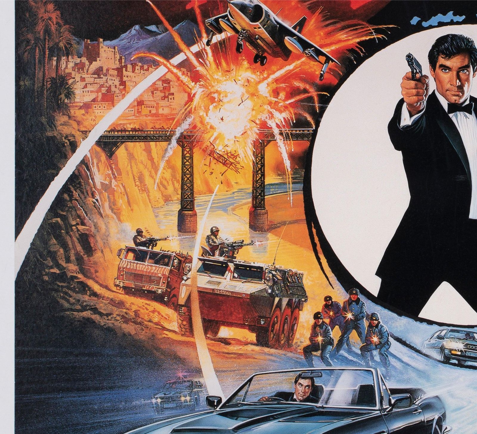 Affiche de cinéma japonaise B1 The Living Daylights, 1987, Brian Bysouth photo 1060.0