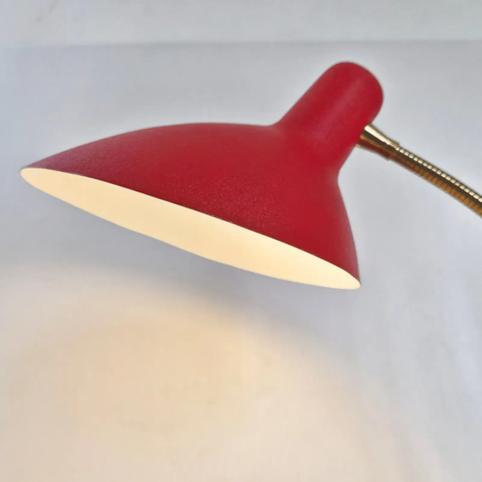 photo vintage Vintage 1950s Table Lamp, Metal & Brass, Dlg Jean Boris Lacroix, Serge Mouille