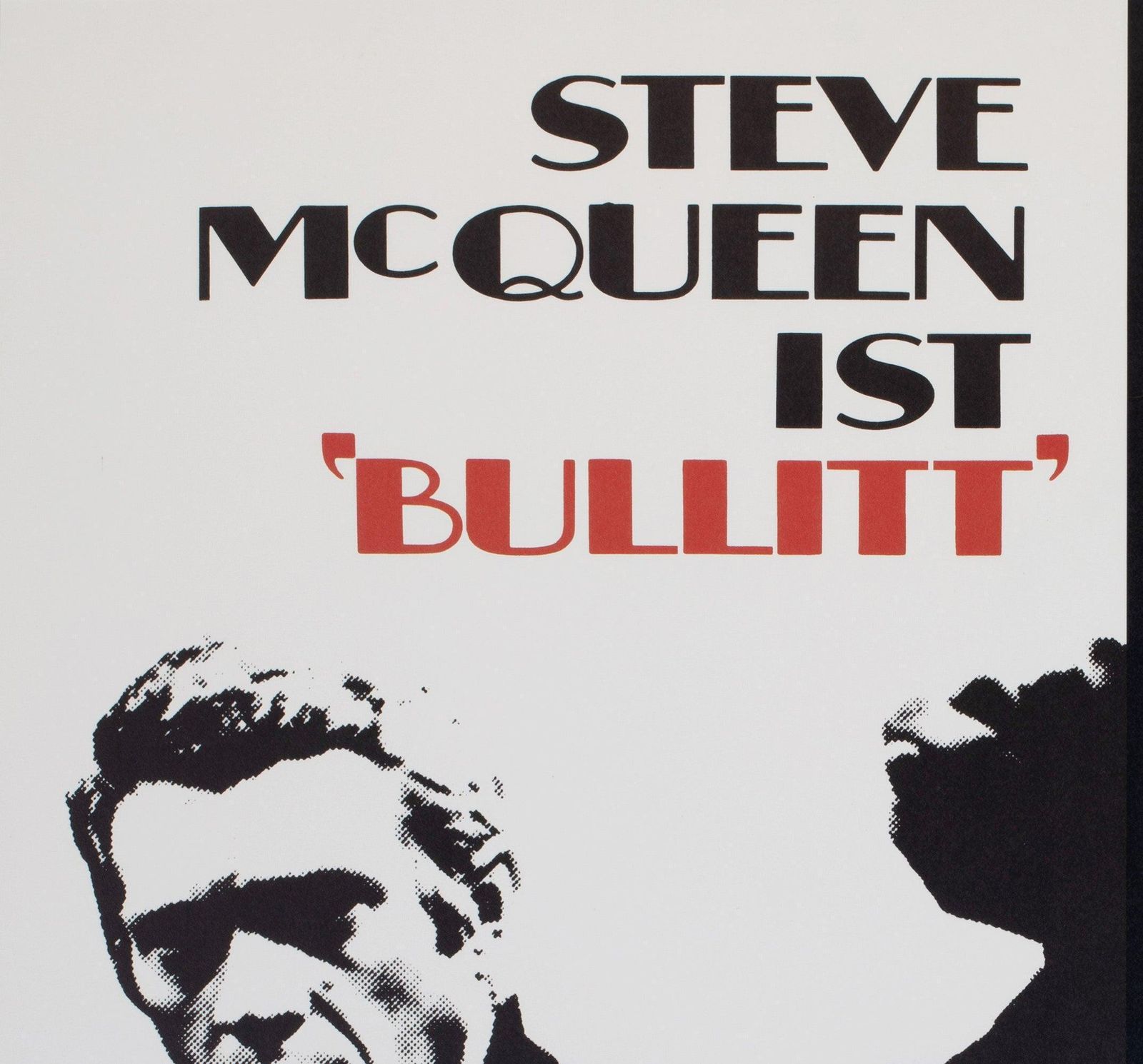 Bullitt 1968 Duitse A1 filmaffiche, Scharl photo for sale