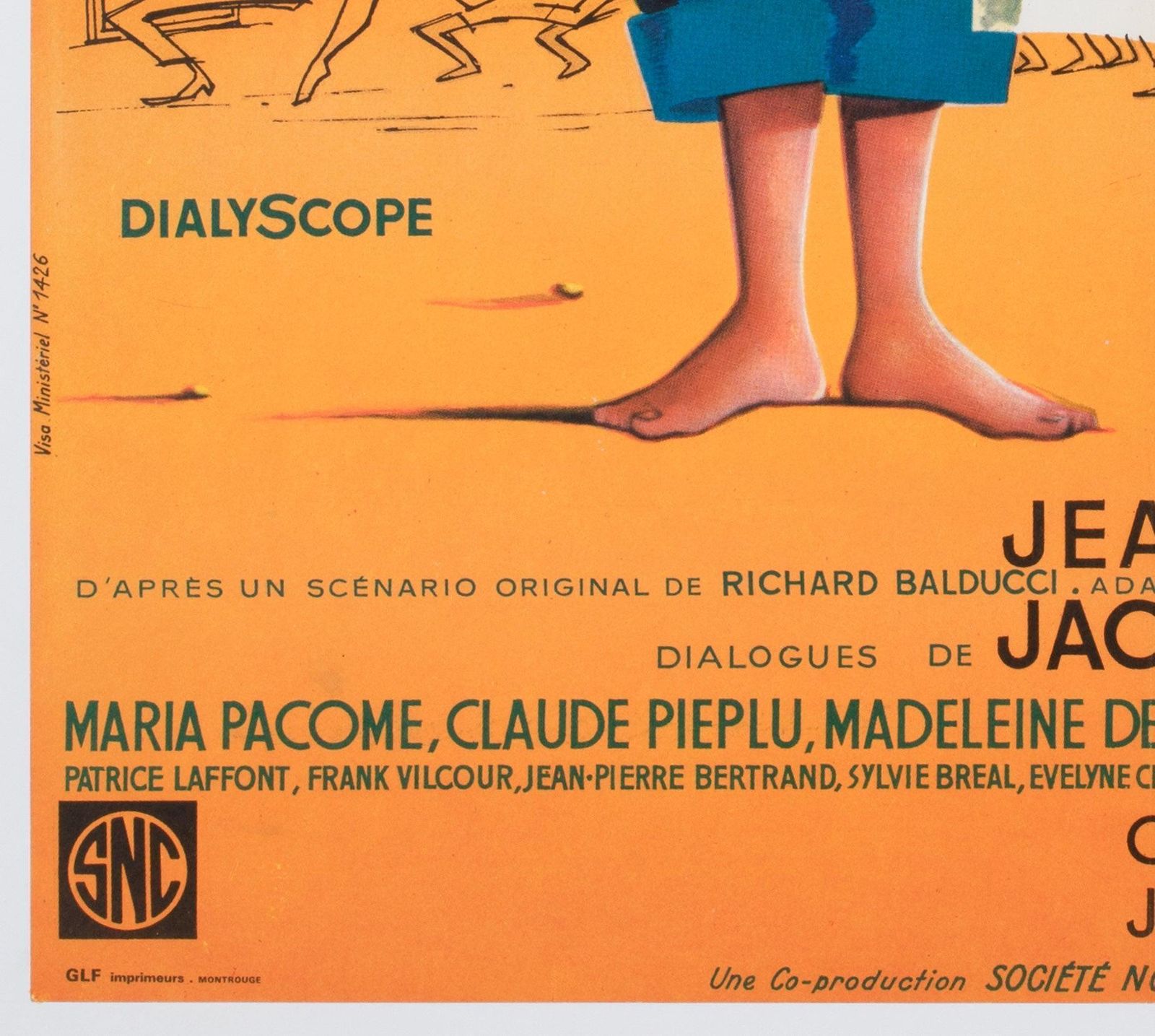 Le Gendarme De Saint Tropez R1966 French Moyenne Film Poster, Clement Hurel photo buy