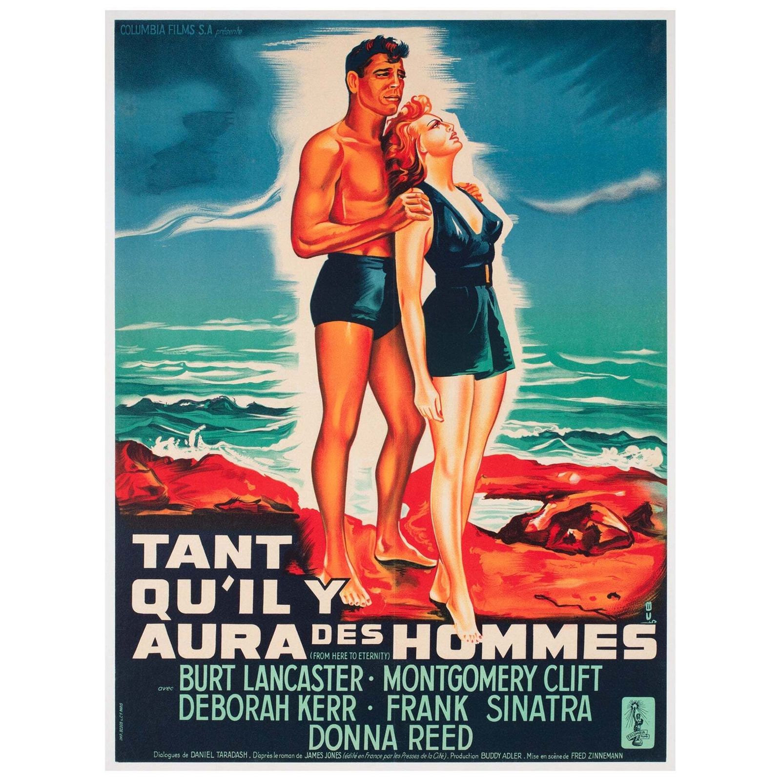 From Here To Eternity 1953 French Moyenne Film Poster, Constantin Belinsky