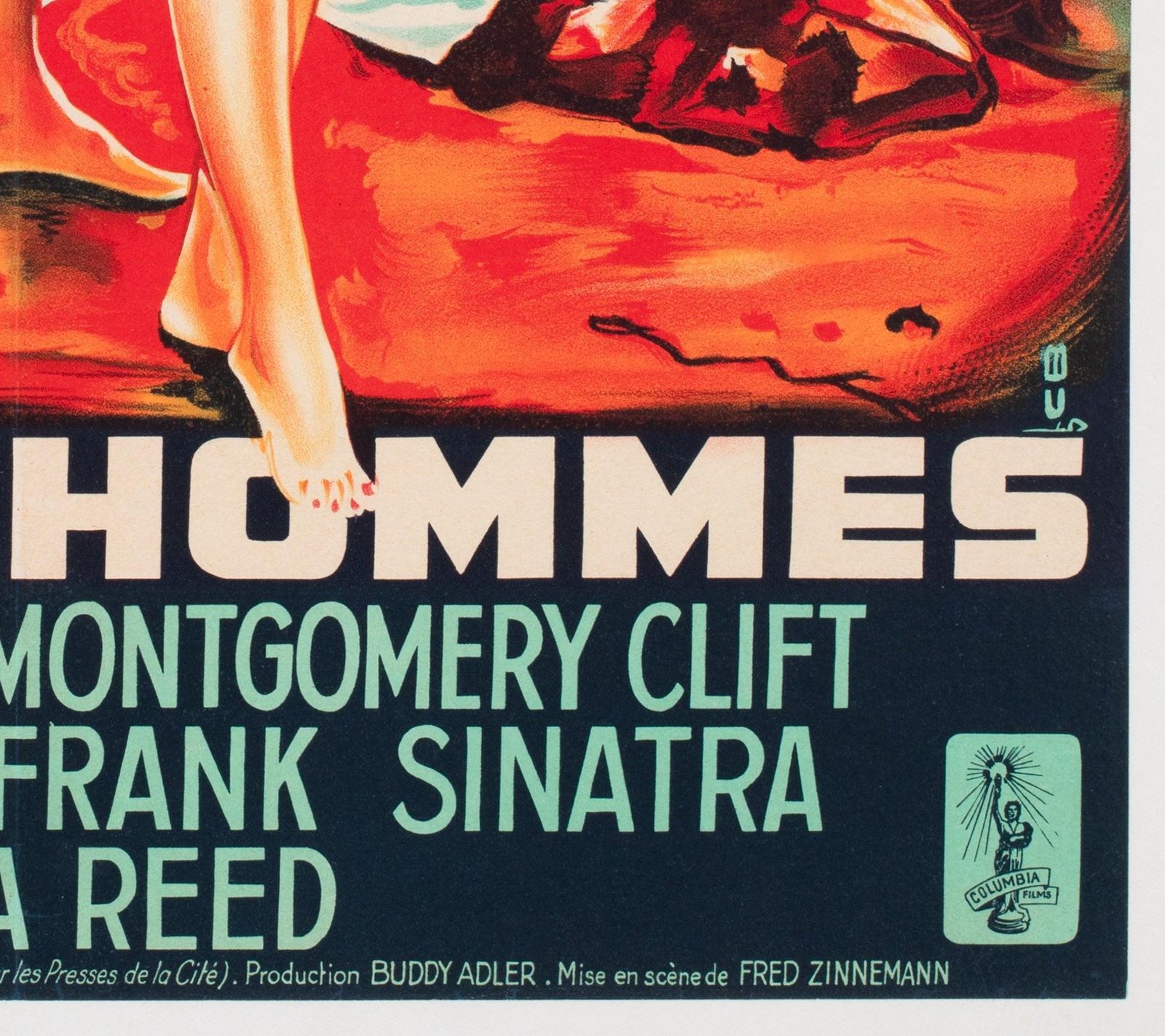Affiche de cinéma française Moyenne « From Here To Eternity » 1953, Constantin Belinsky photo vintage