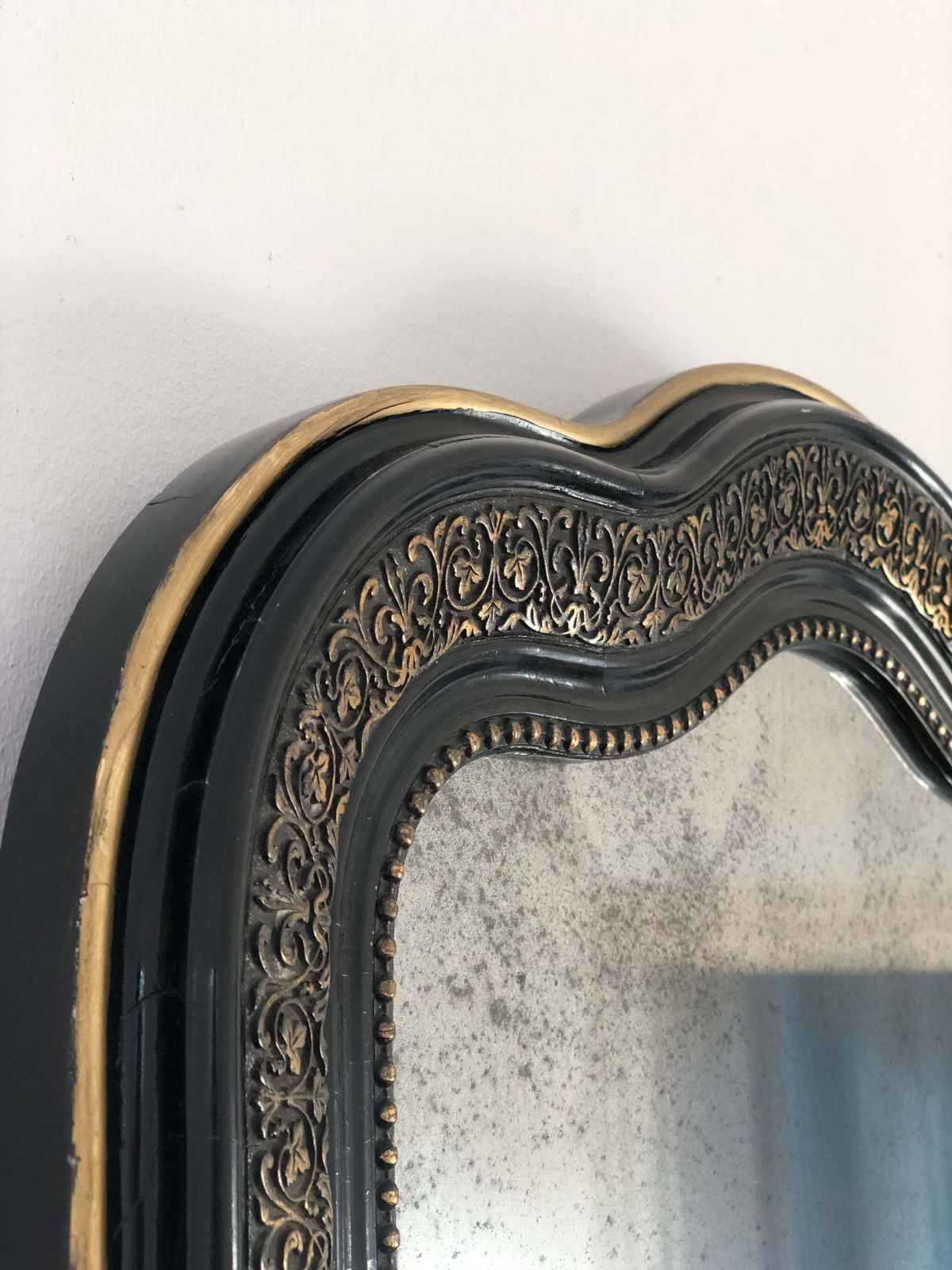 Large Antique French Louis Philippe Full Length Giltwood Mirror, Late 19th Century photo buy
