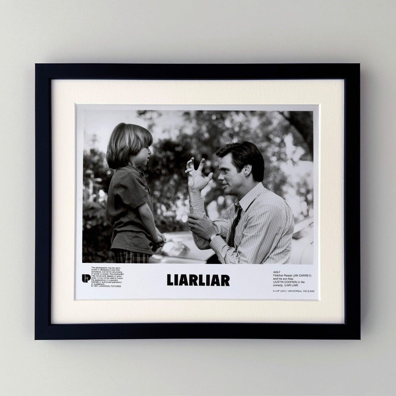 Liar Liar 1997 Publiciteitsfoto Film Movie Press Still Ingelijst photo furniture