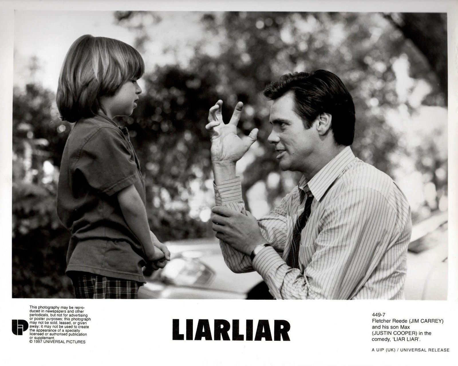 Liar Liar 1997 Publiciteitsfoto Film Movie Press Still Ingelijst photo vinterior