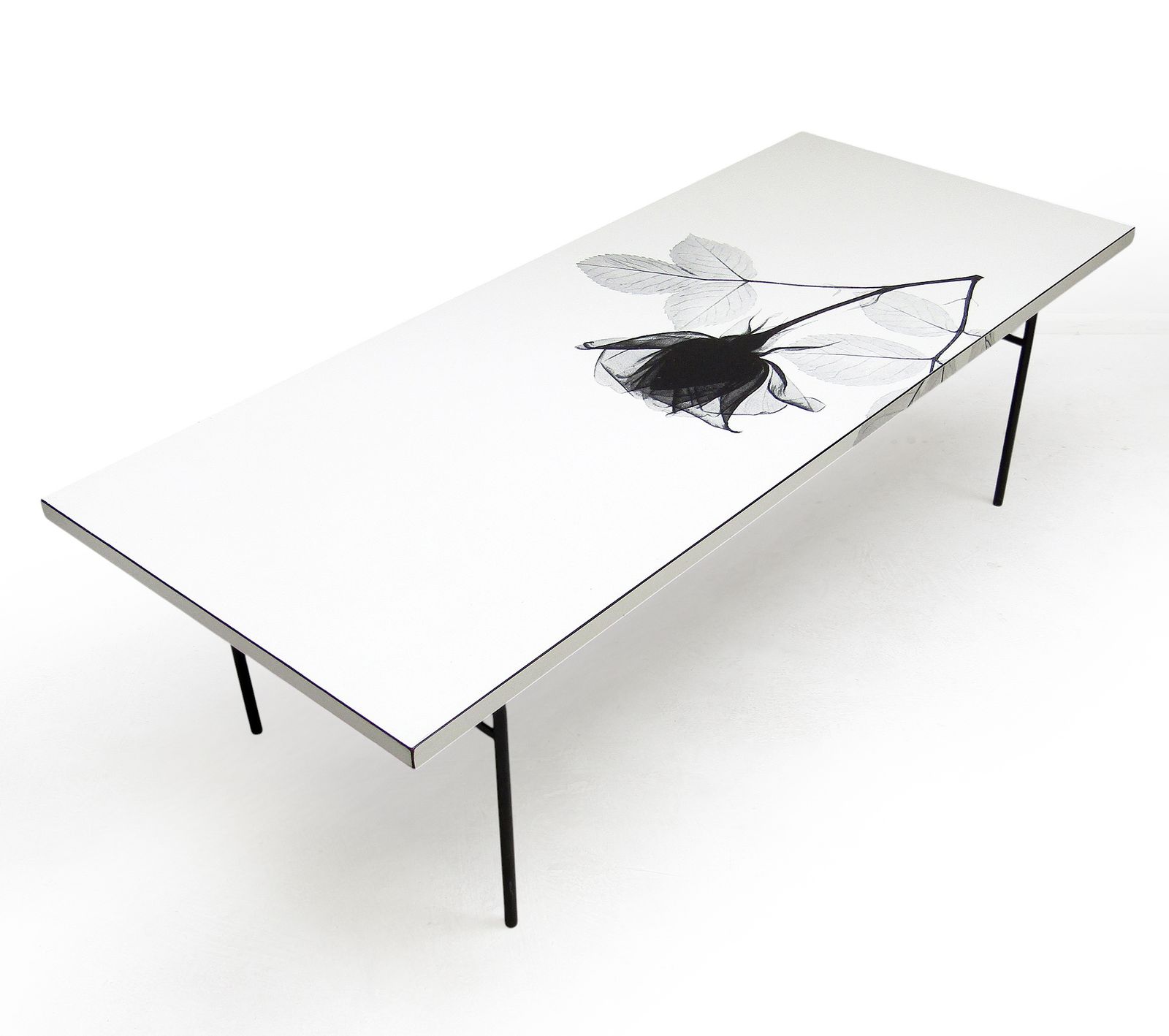 1960s Rectangular White Rose Coffee Table By Terence Conran photo vintage