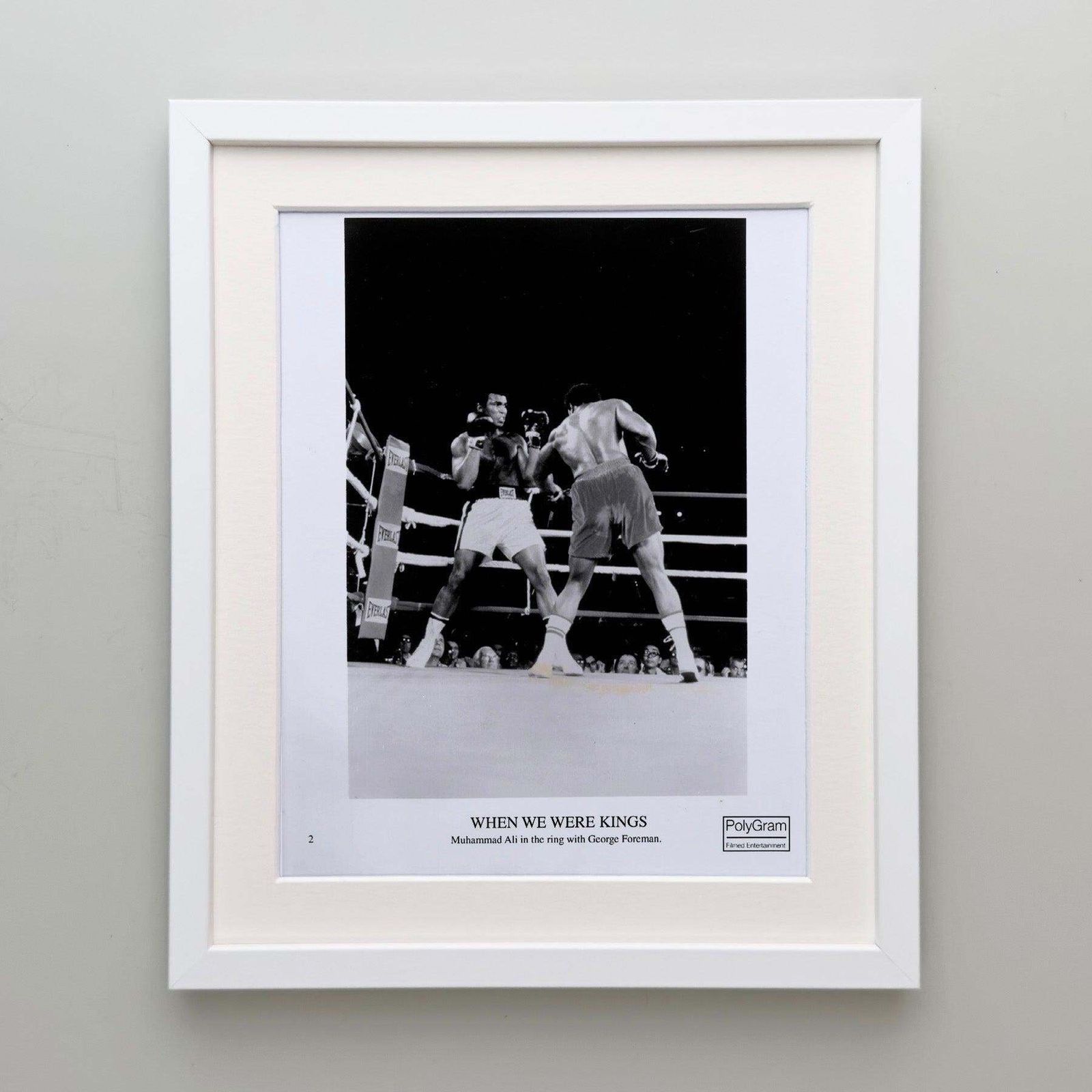 When We Were Kings 1996 Publicity Film Movie Press Still Framed photo Kunst