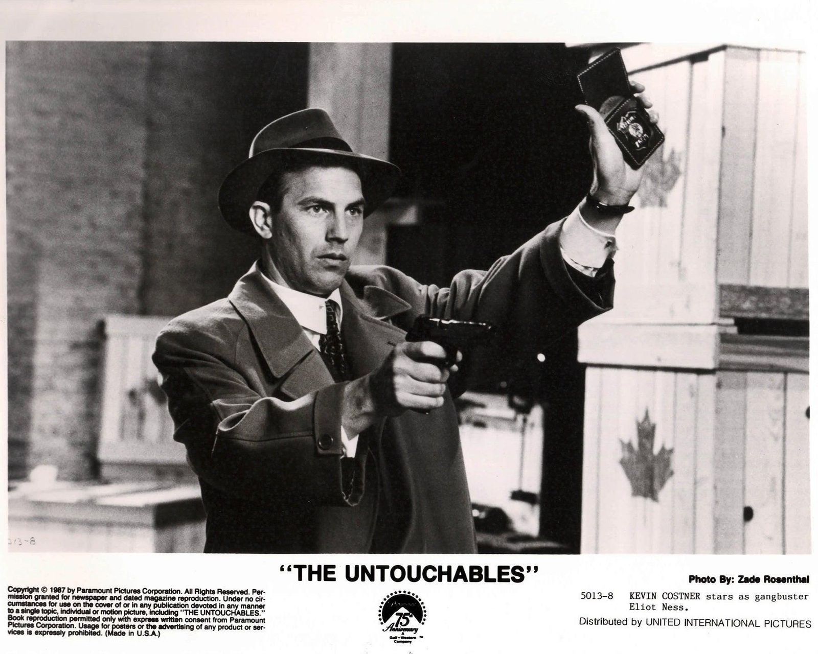 The Untouchables 1987 Publicity Film Movie Press Still Framed photo vinterior