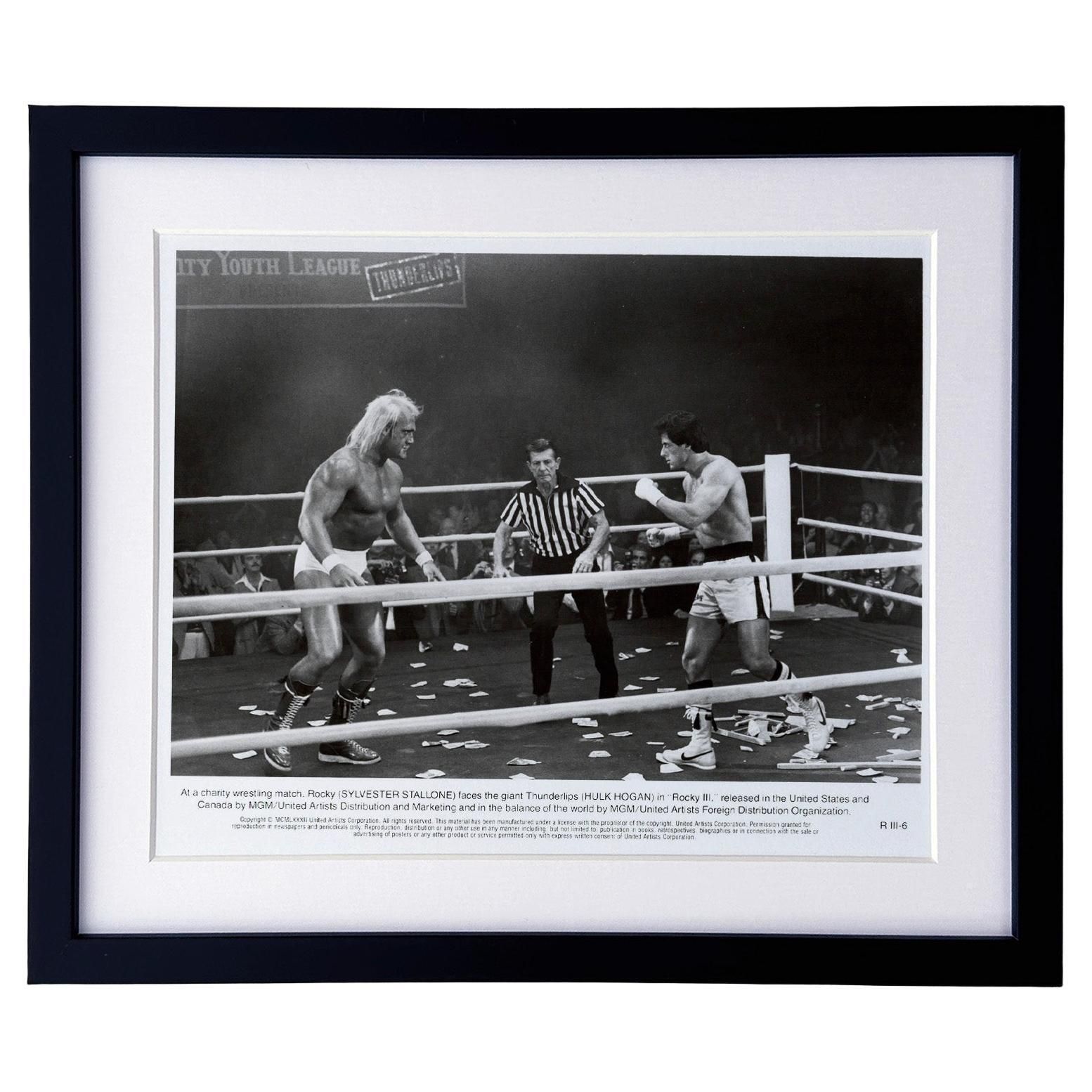 Photo de presse Rocky 3 1982, encadrée
