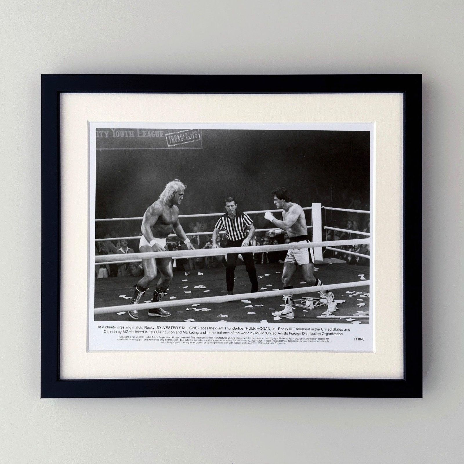Photo de presse Rocky 3 1982, encadrée photo furniture