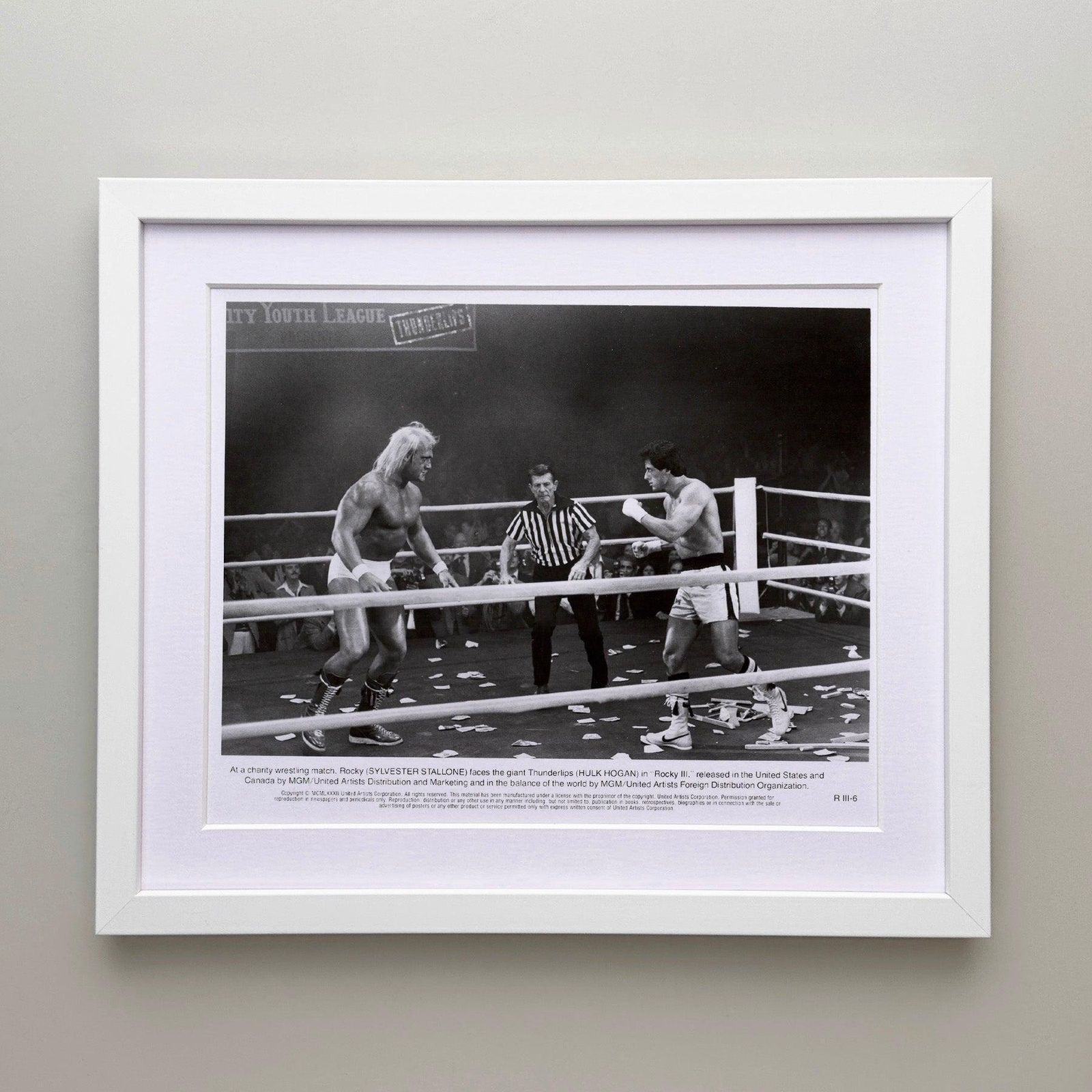Photo de presse Rocky 3 1982, encadrée photo for sale