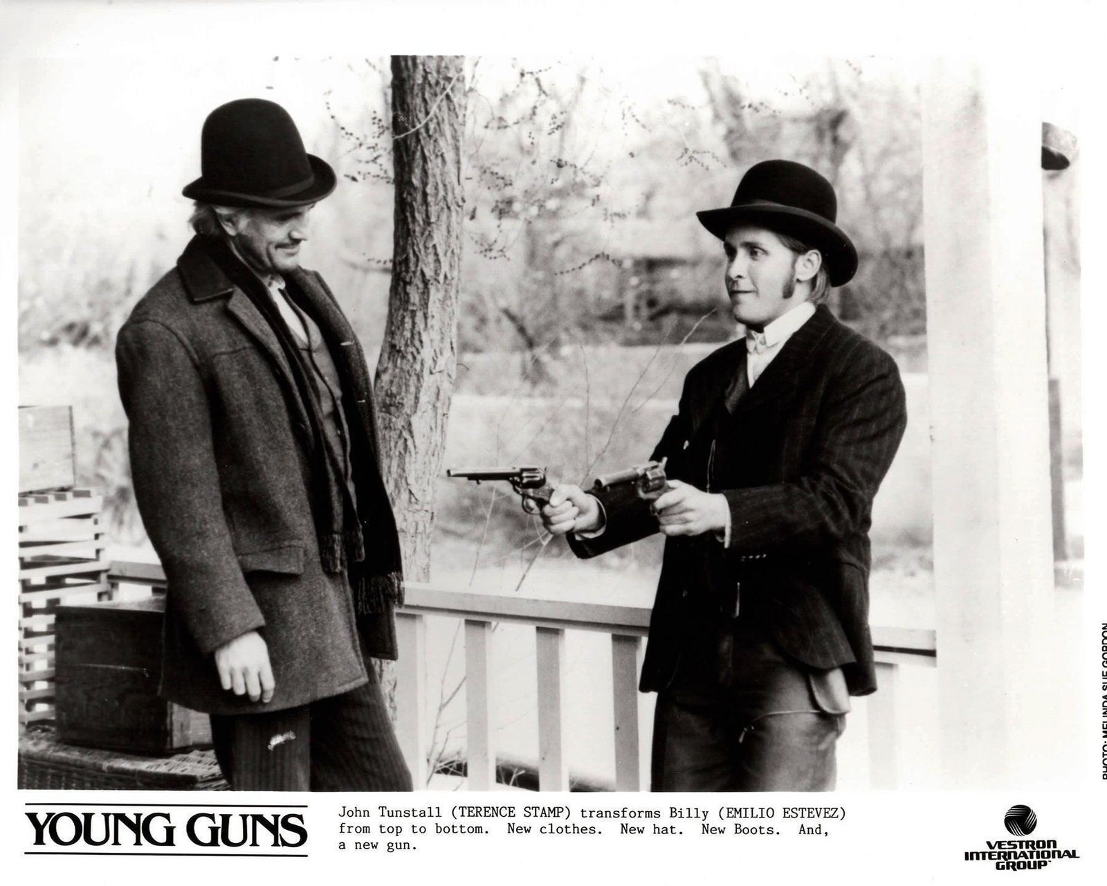 Young Guns 1988 Publiciteitsfoto Film Movie Press Still, ingelijst photo vinterior