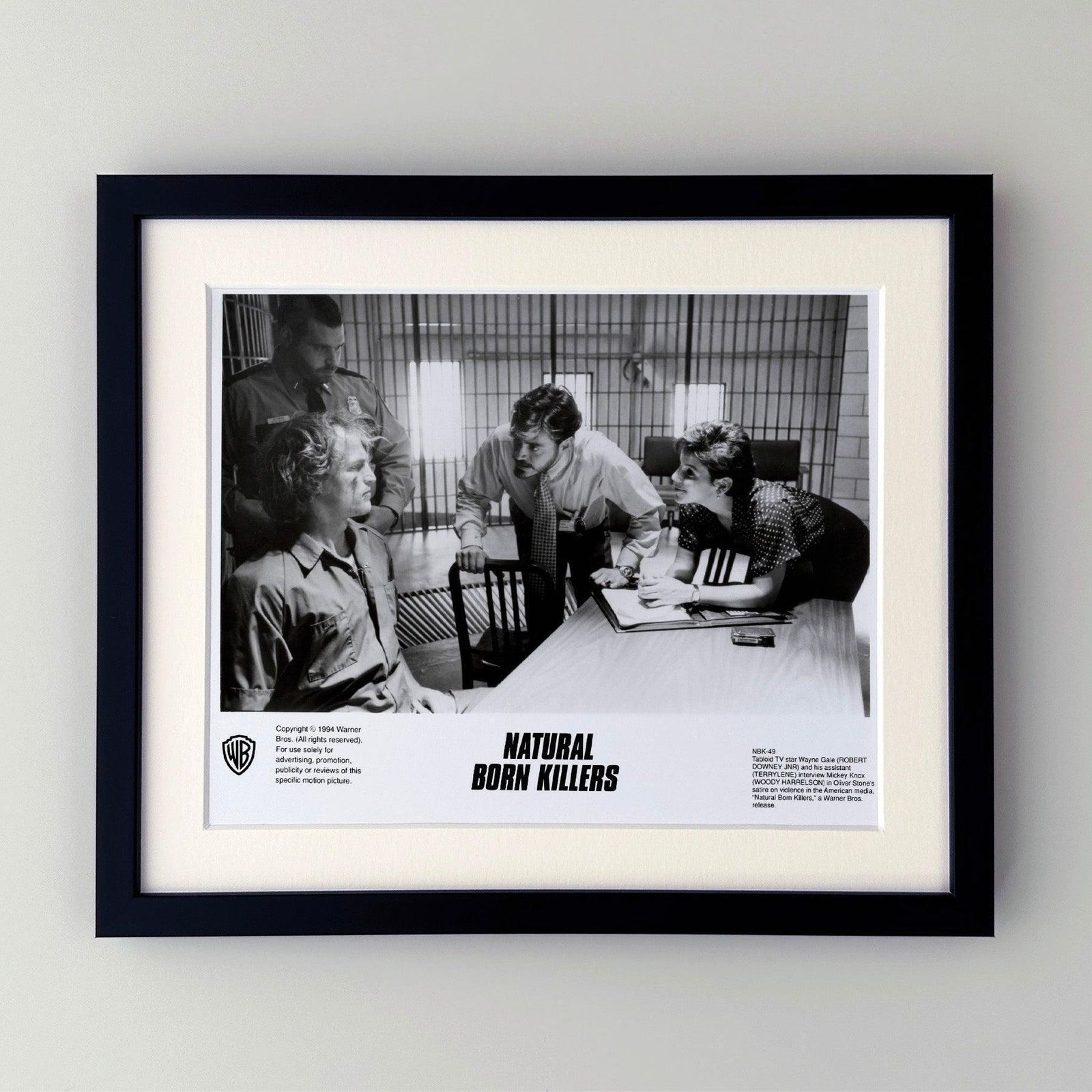 Photographie de presse du film Natural Born Killers, 1994, encadrée photo furniture