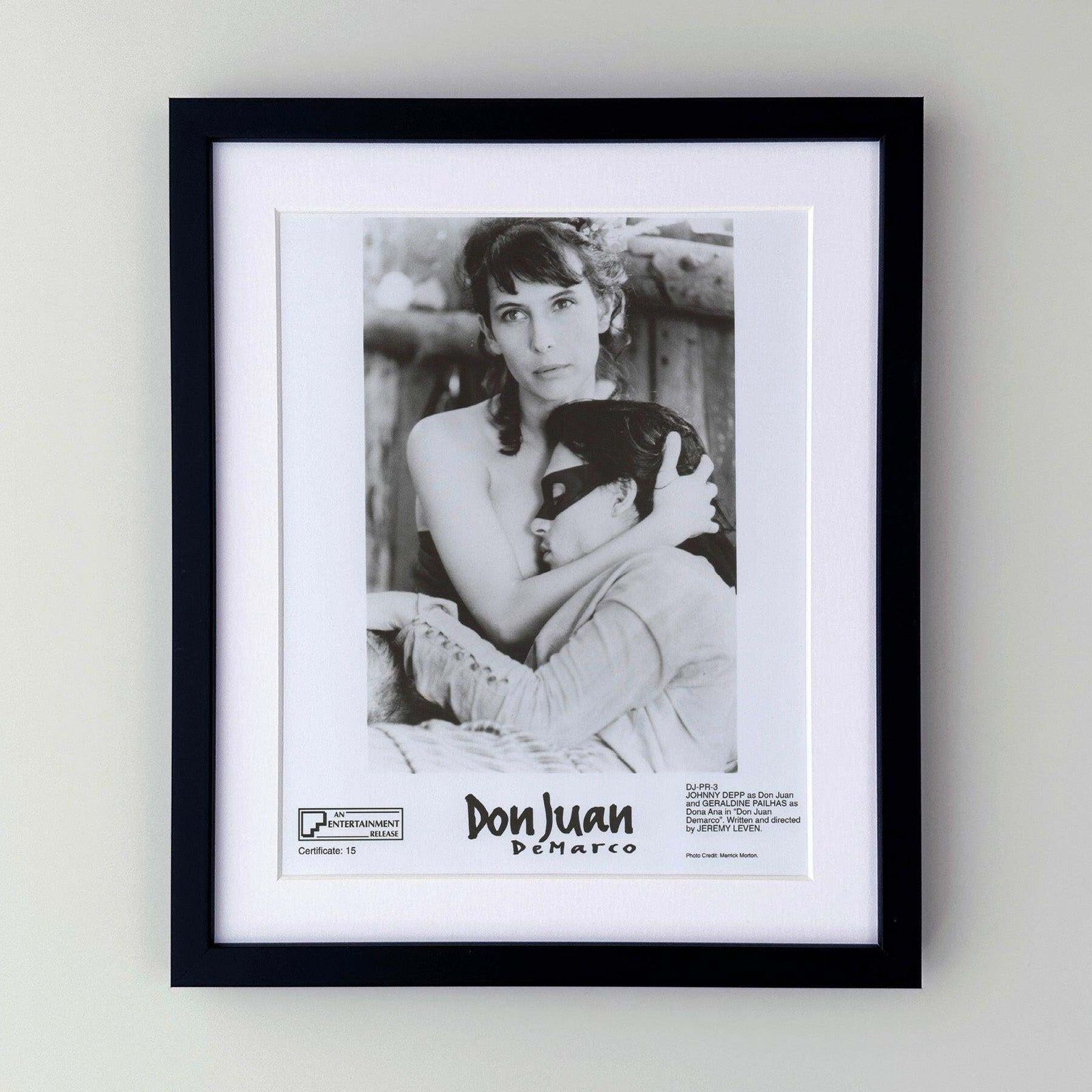 Photo de presse originale encadrée, Don Juan DeMarco, 1994 photo furniture