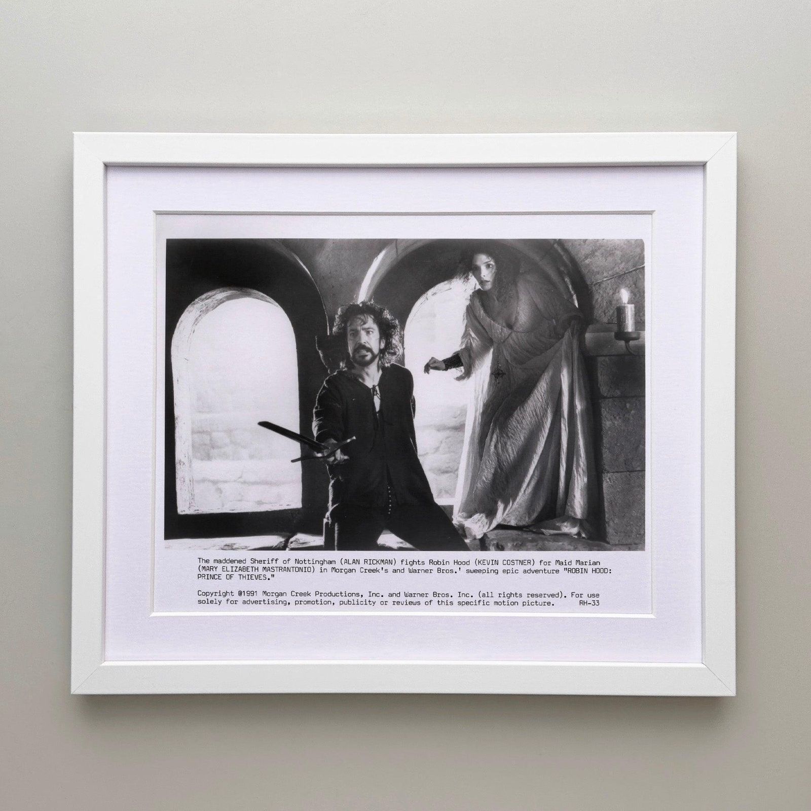 Photo de presse encadrée, Robin Hood Prince of Thieves, 1991 photo for sale