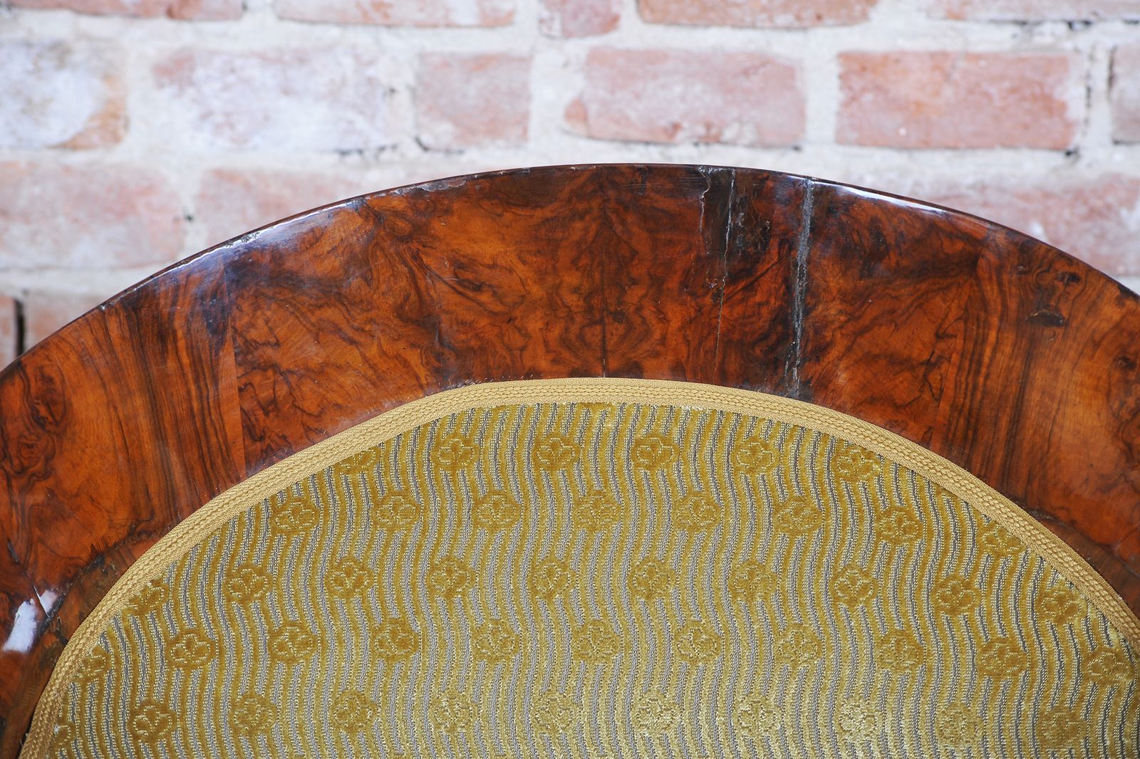 photo vintage Restored Empire Seating Set, Walnut, Inlaid, Revived Polish, Austria, 1810s