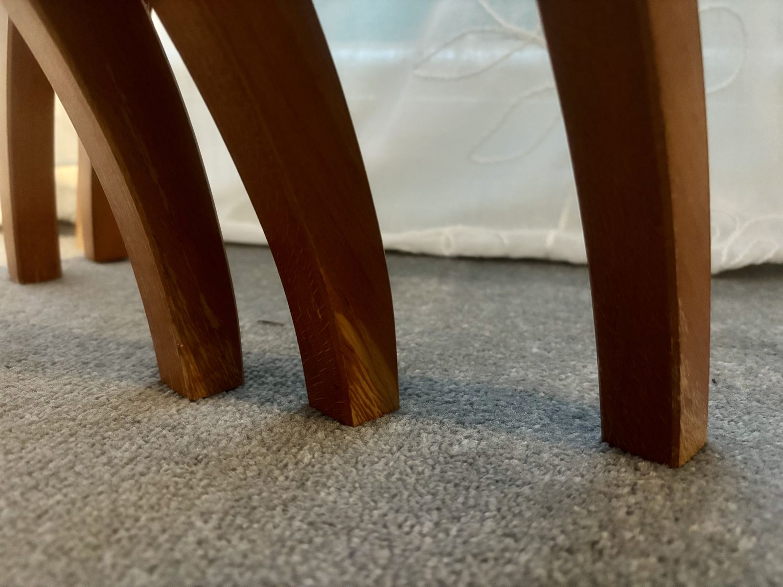 Nest Of Tables By Jaume Torres, Medusa, Spanish Birdseye Cherrywood Ca 1980s photo Furniture