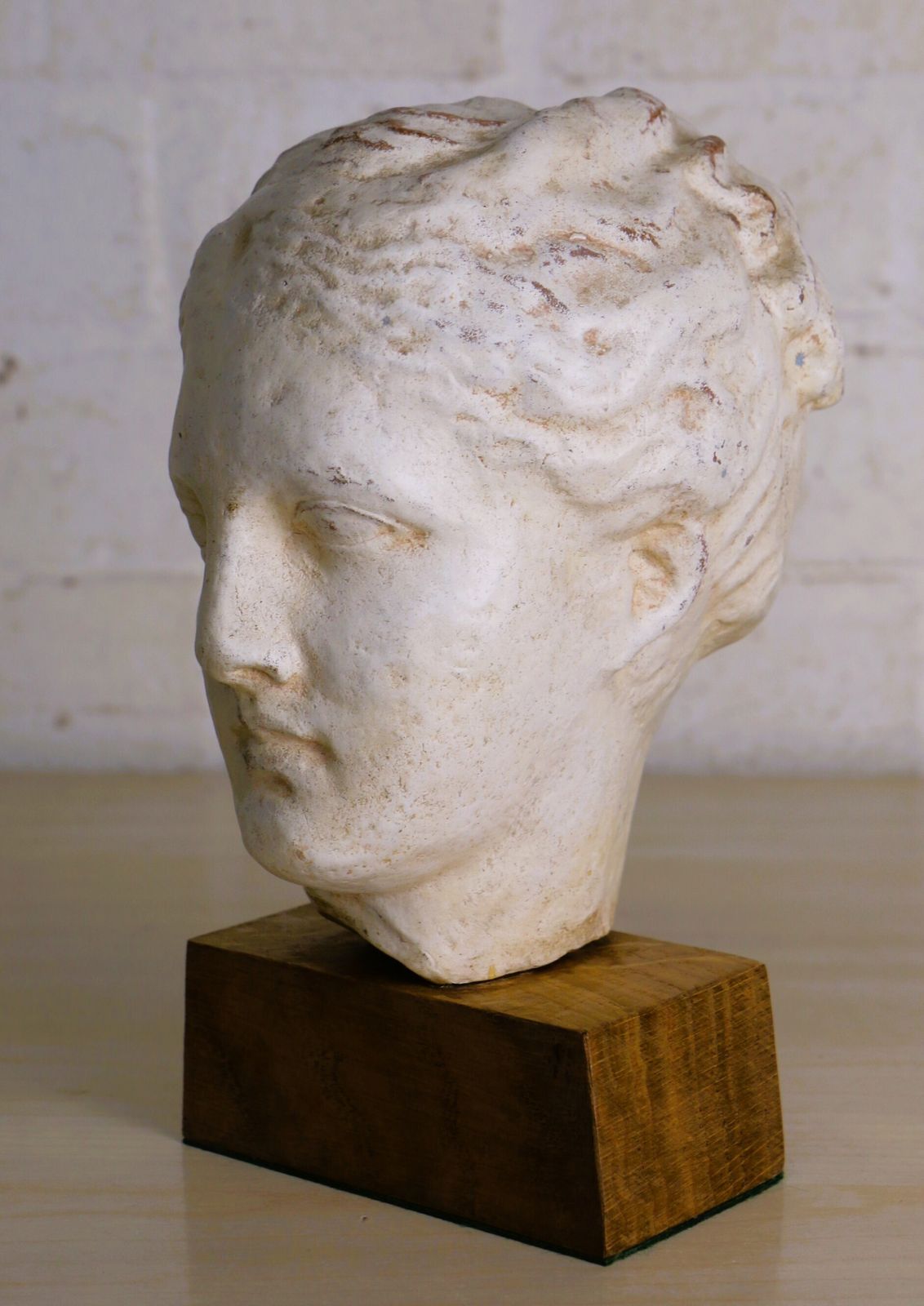 A Vintage Terracotta Mounted Bust Of The Greek Goddess Hygieia Grand Tour Styled photo furniture