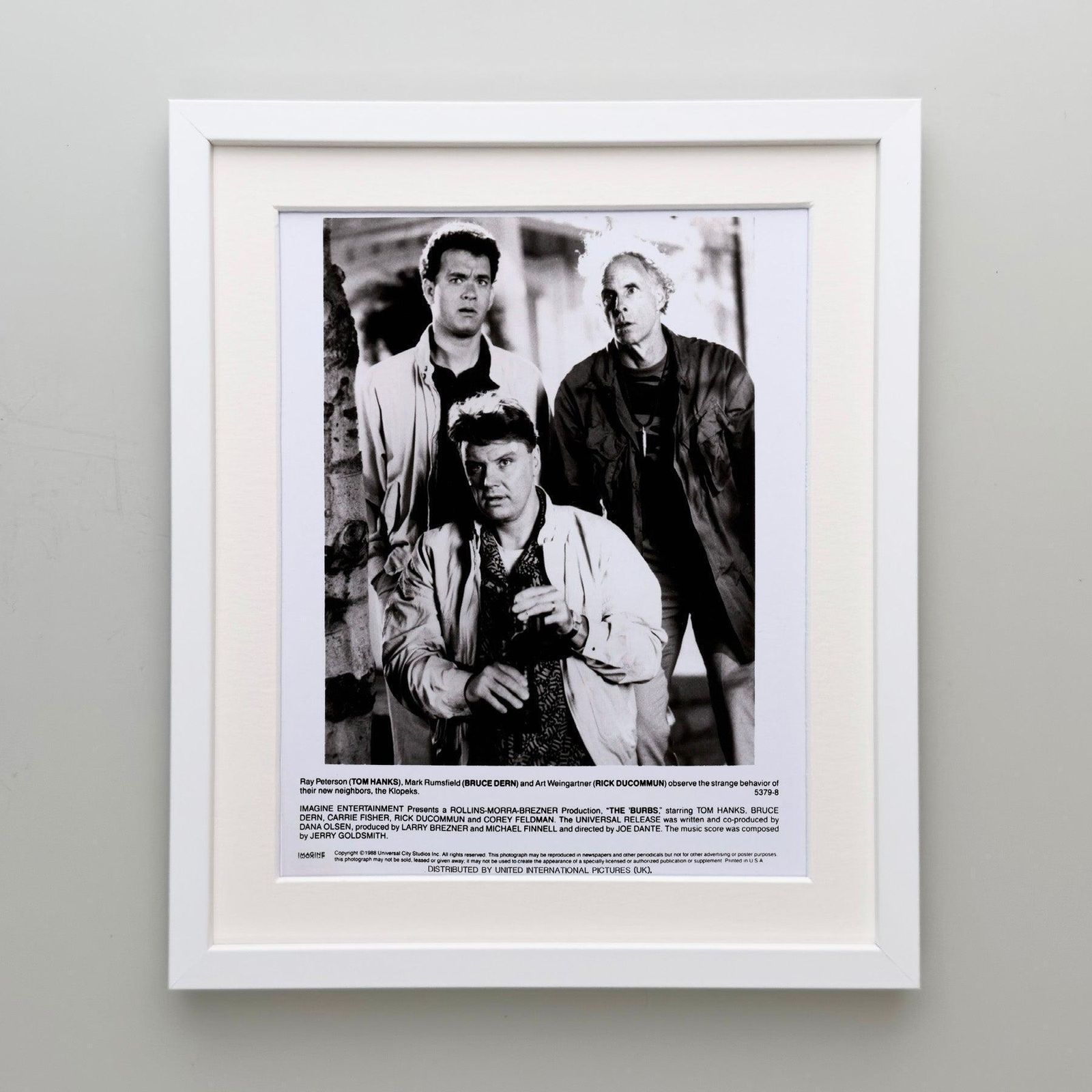 The Burbs 1989 Publicity Film Movie Press Still Framed photo Art