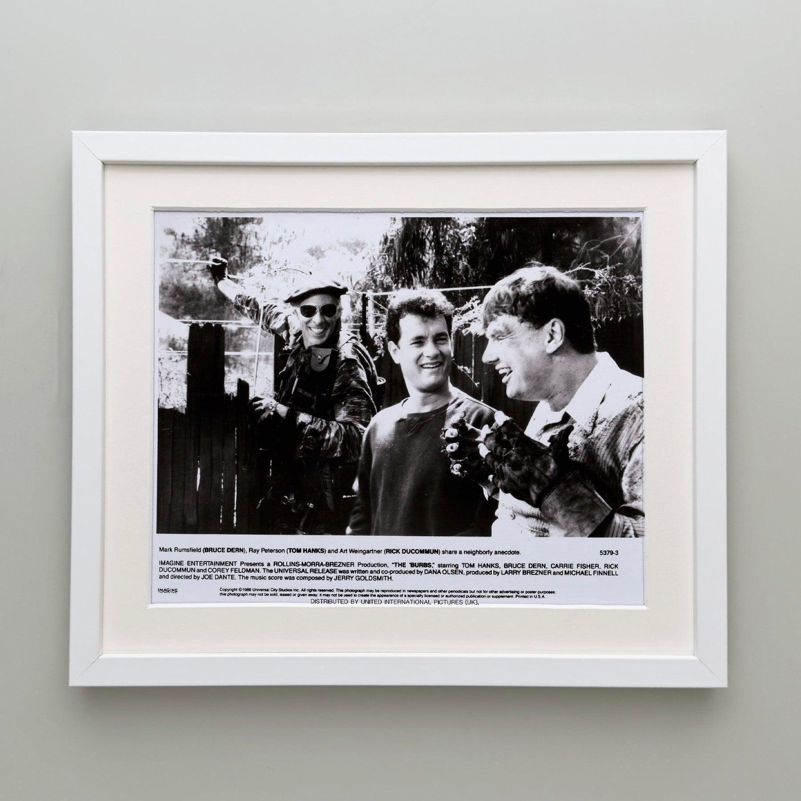 The Burbs 1989 Publicity Film Movie Press Still Framed photo Kunst