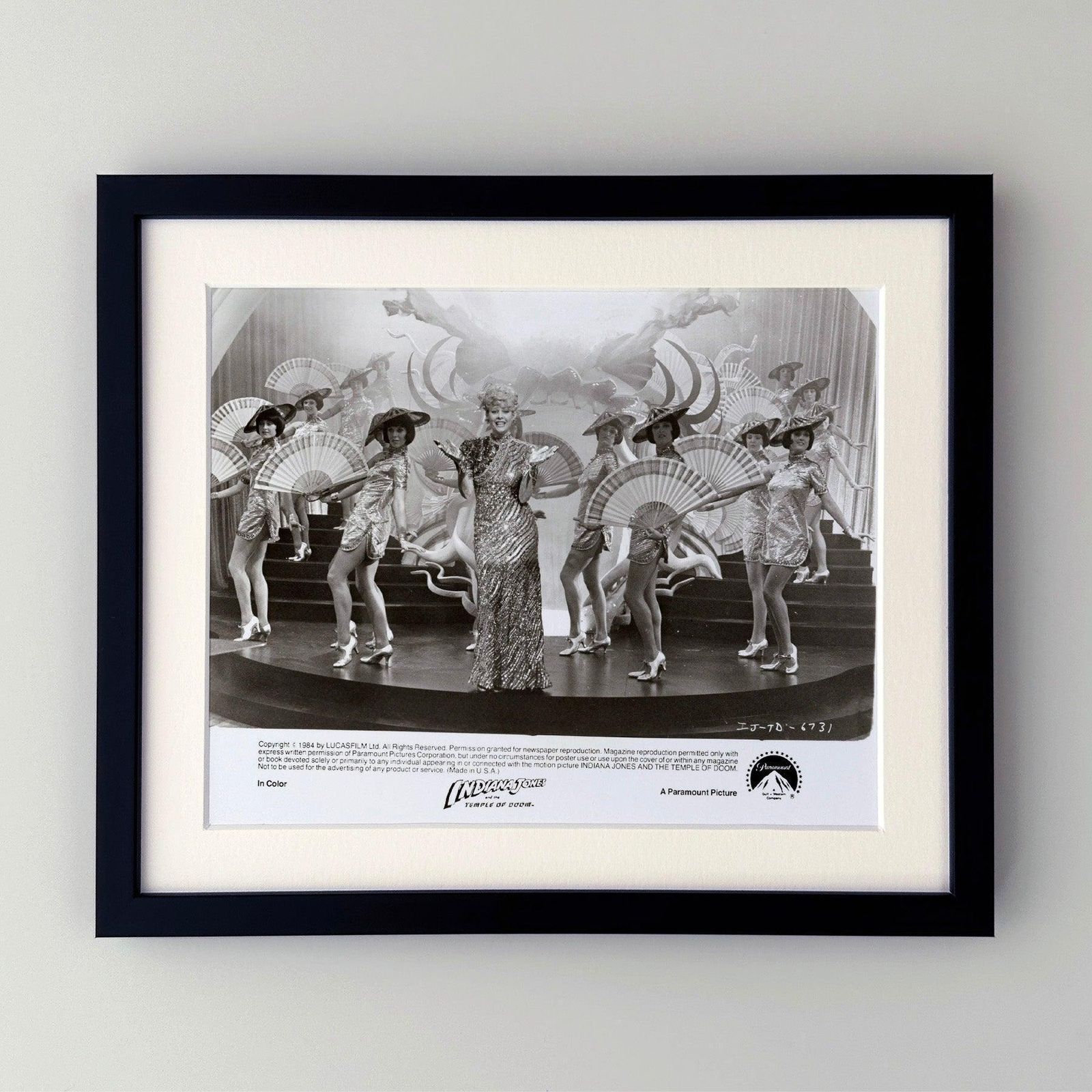 Indiana Jones And The Temple Of Doom 1984 Publicity Movie Press Still Framed photo furniture