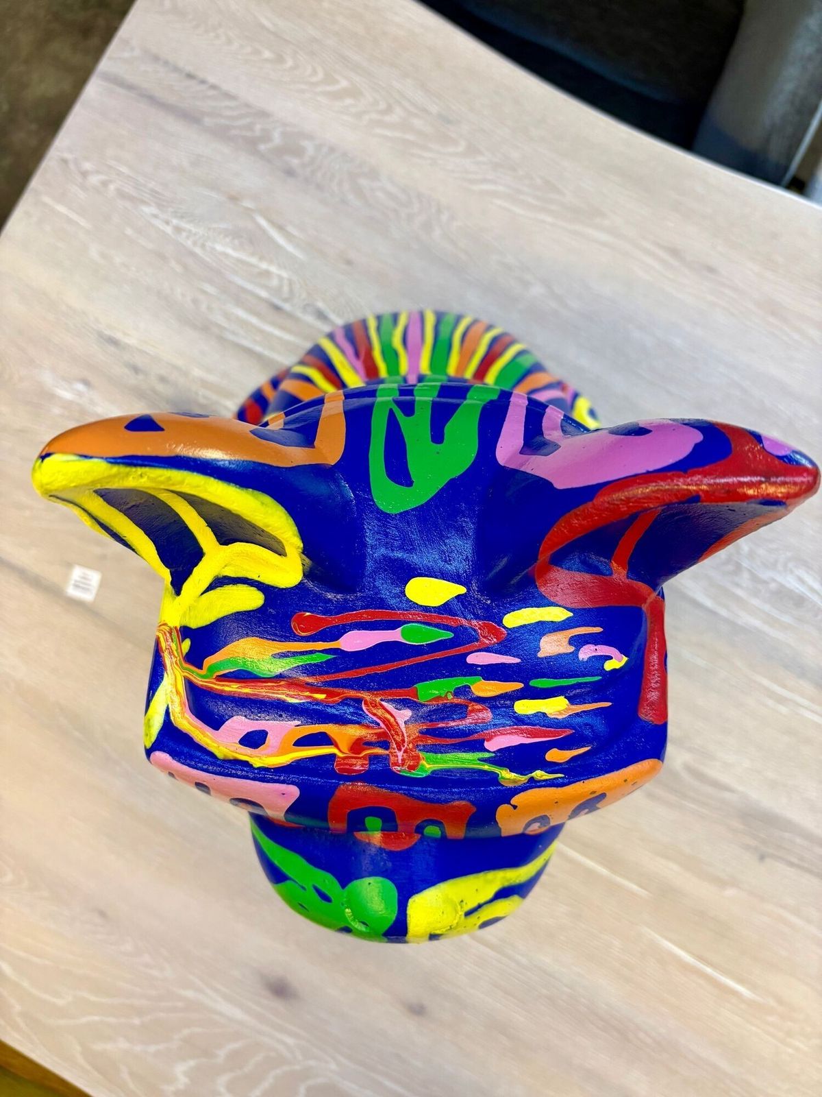 photo furniture 21st Century Contemporary Bulldog Sculpture, Pop Art Style   Handpainted, 2026