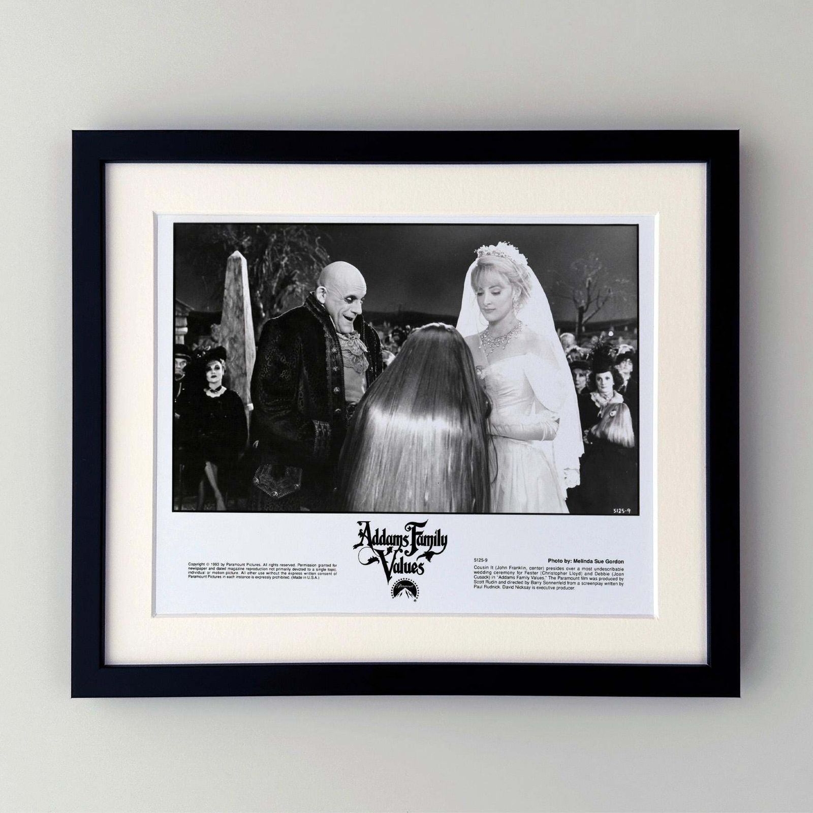 Photographie de presse Addams Family Values 1993, encadrée photo furniture