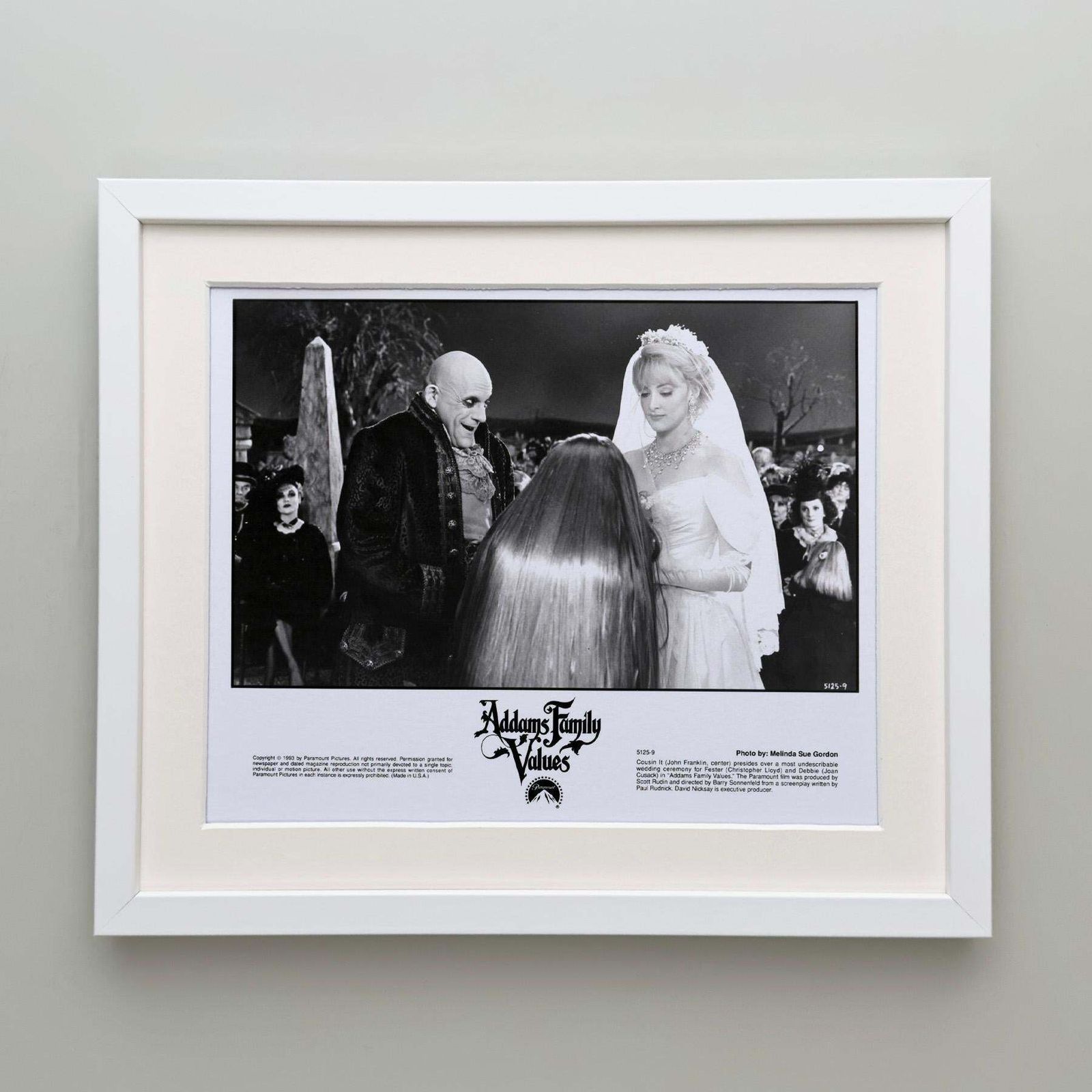 Photographie de presse Addams Family Values 1993, encadrée photo 165.0