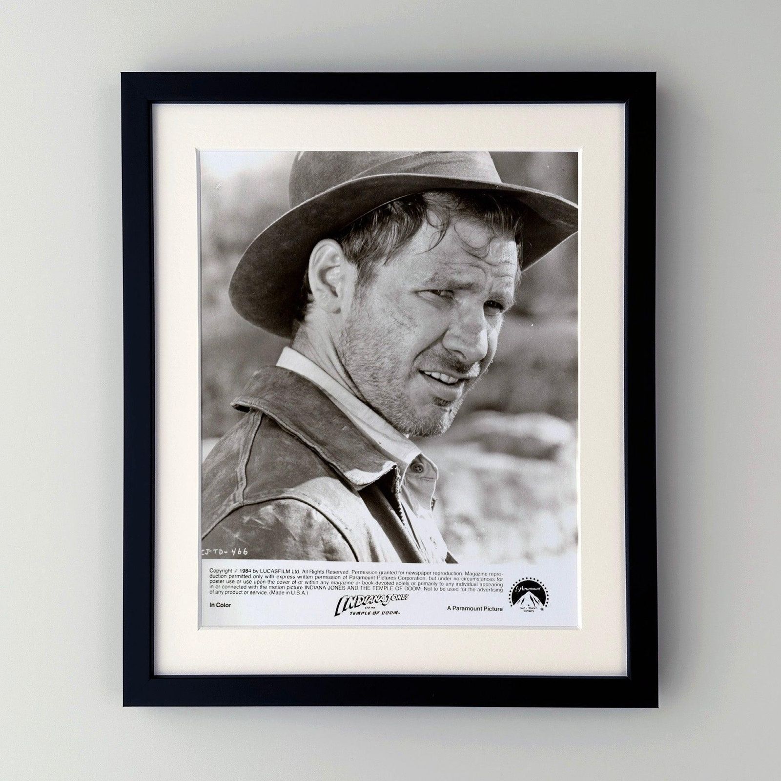 Indiana Jones And The Temple Of Doom 1984 Publicity Movie Press Still Framed photo furniture