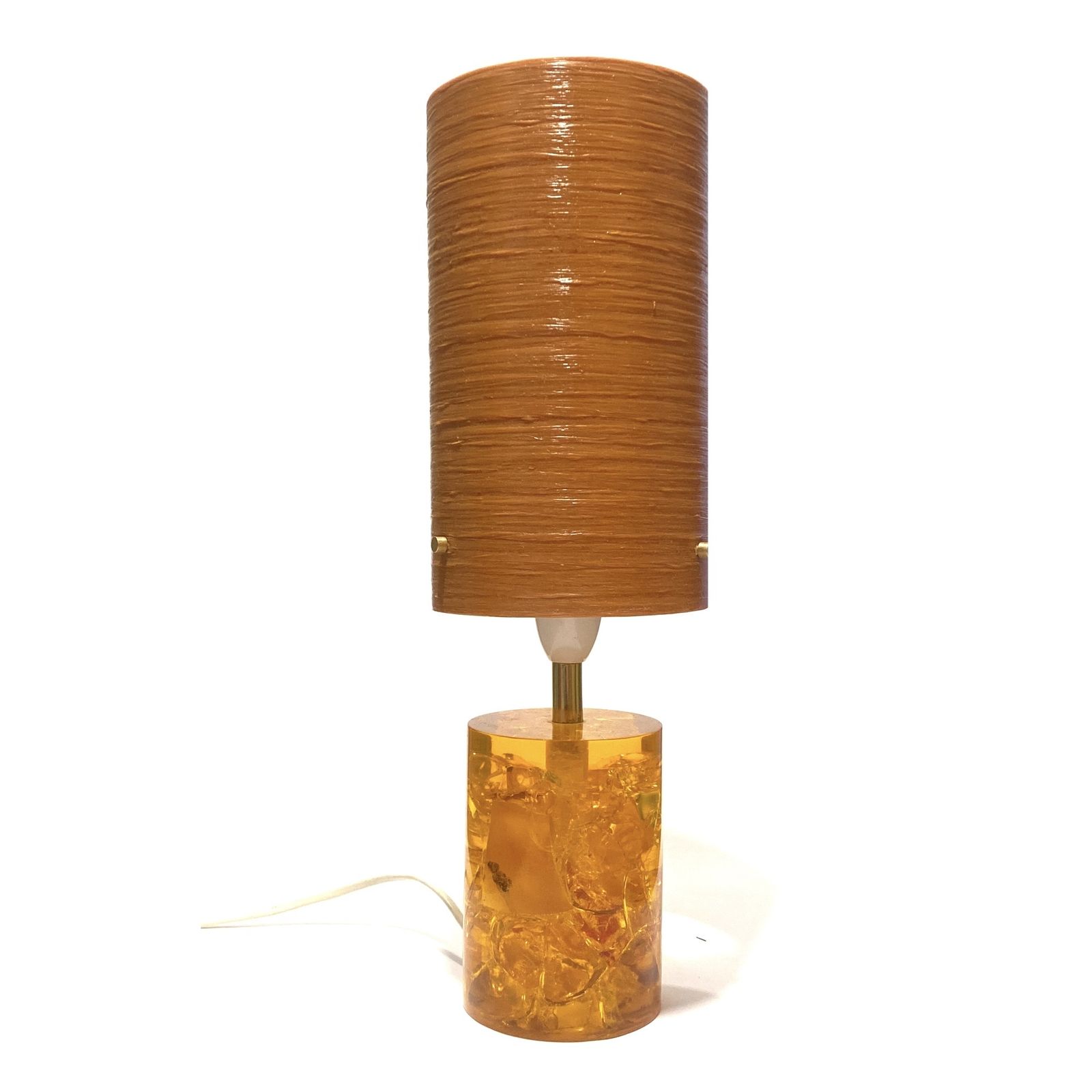 Royplast Spun Fibreglass Lamp Shade (9" X 5") In Orange, Lamp Or Ceiling Lampshade photo Lighting