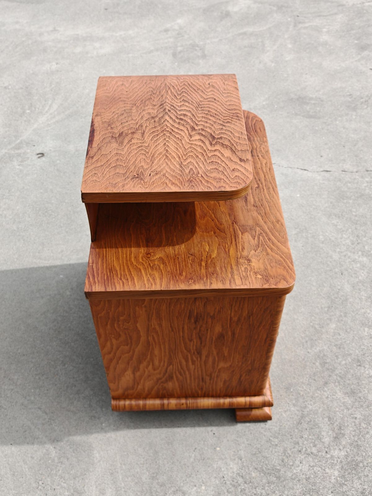 Furniture Pair Of Refurbished Art Deco Nighstands In Ash Wood, Austria 1930s photo