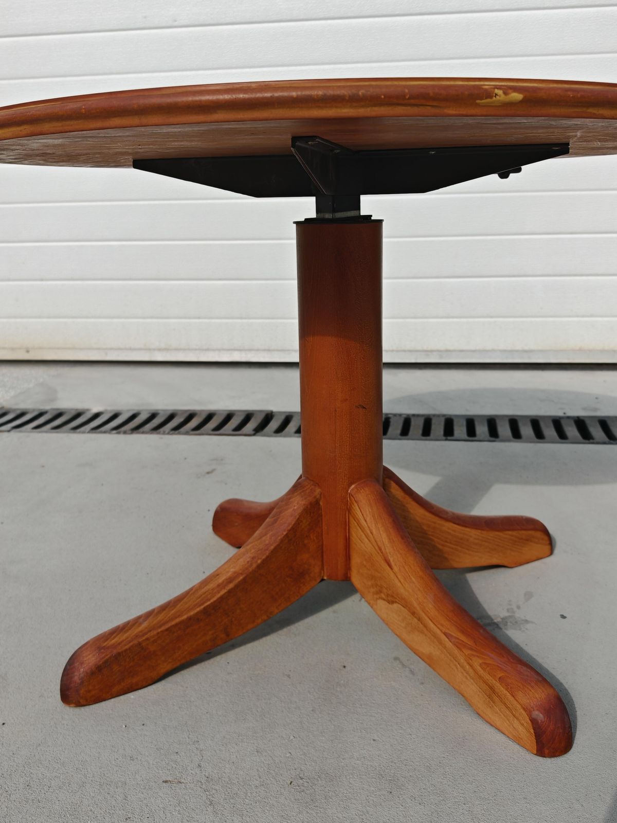 Mid Century Coffee Or Breakfast Table In Cherry Wood By Ilse, Adjustable Height photo 1100.0