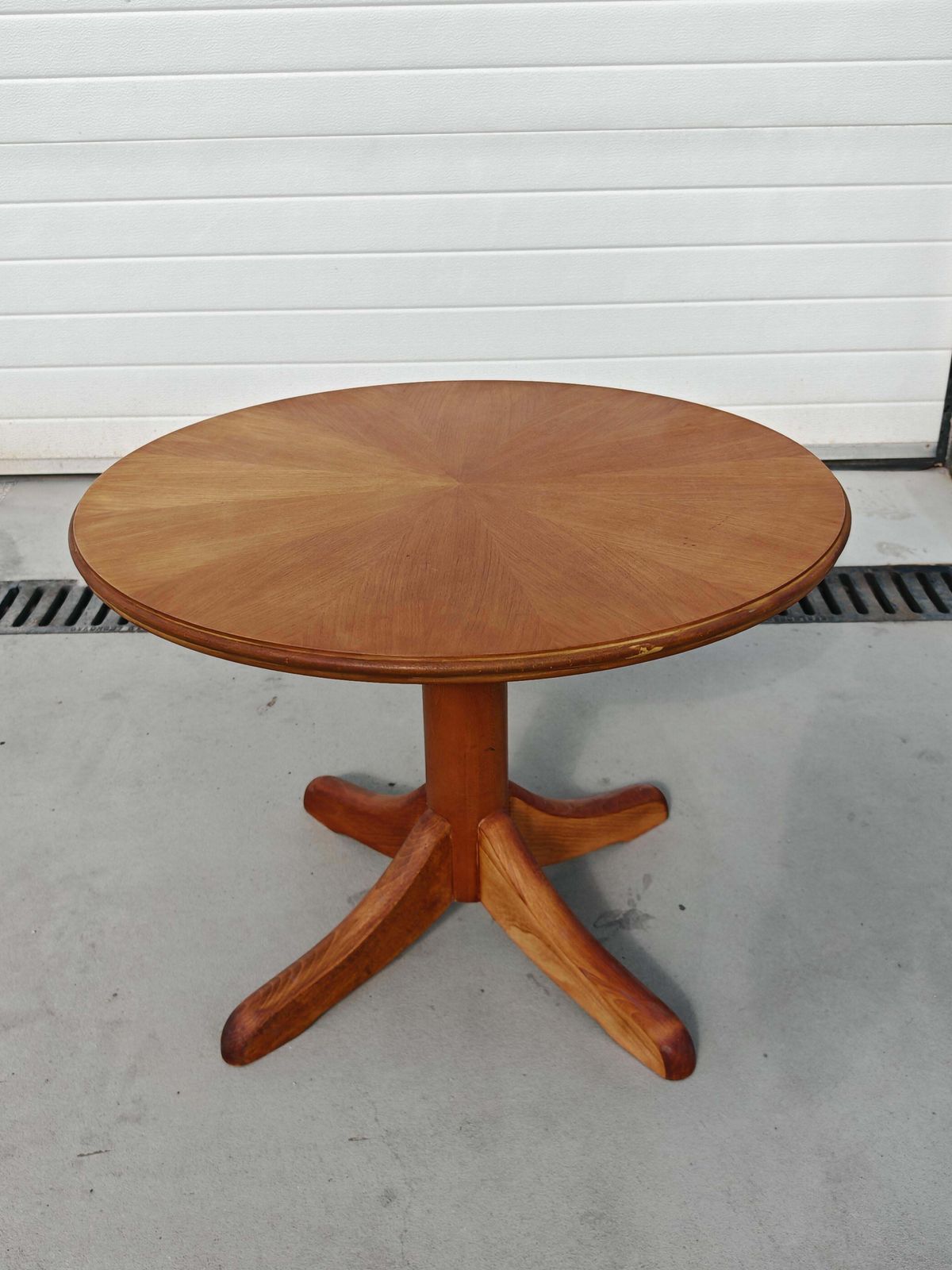 photo furniture Mid Century Coffee Or Breakfast Table In Cherry Wood By Ilse, Adjustable Height