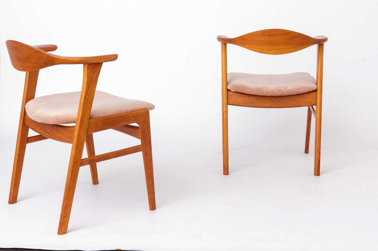 Set Of 4 Erik Kirkegaard Chairs Model 49, Danish Mid Century Modern Teak Dining Chairs, 1960s Høng Stolefabrik photo buy